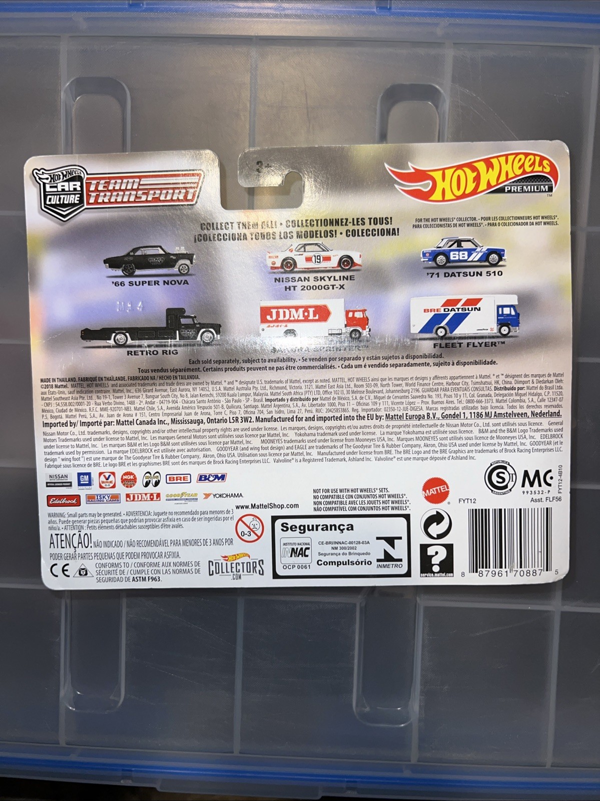Hot Wheels Premium Car Culture Team Transport #9 ‘1971 Datsun 510 Fleet Flyer