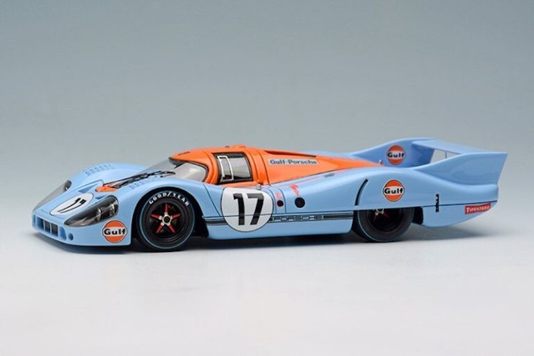 Porsche Race Car1:18Le Mans Racing Custom Built24Metal Body12Model Carousel BLUE
