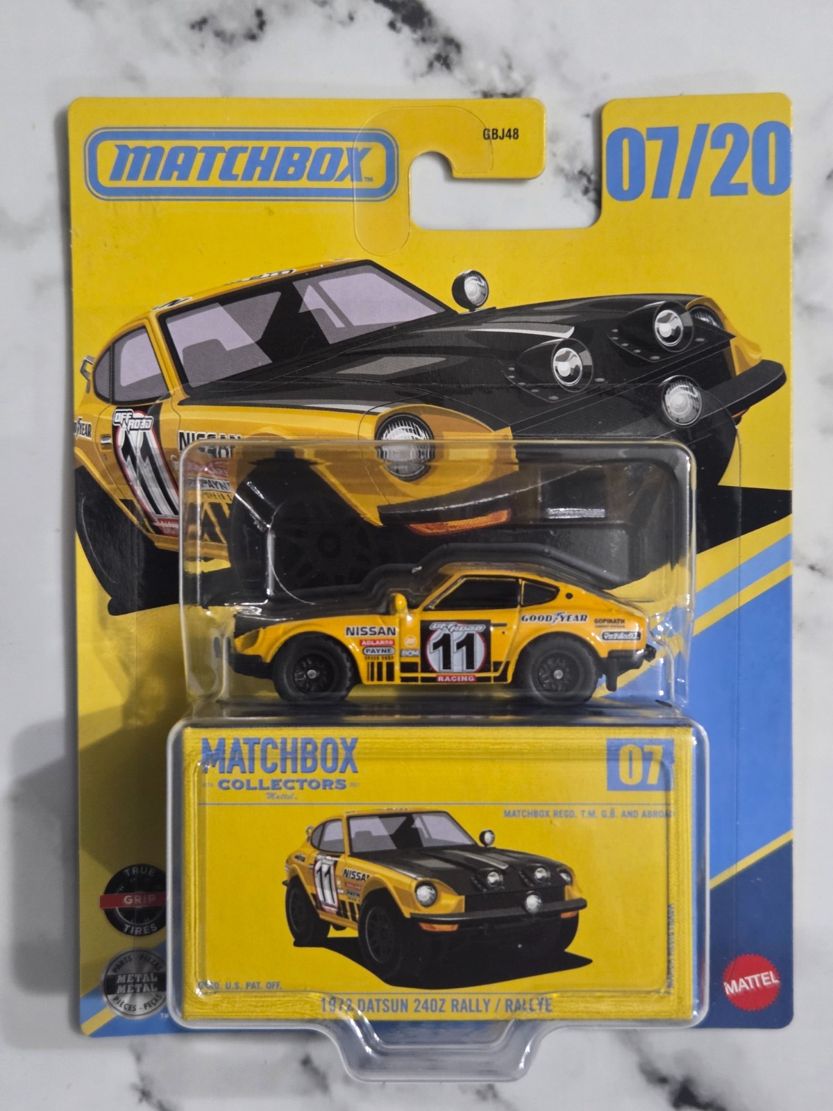 2026 matchbox collectors 7/20 – 1972 datsun 240z rally