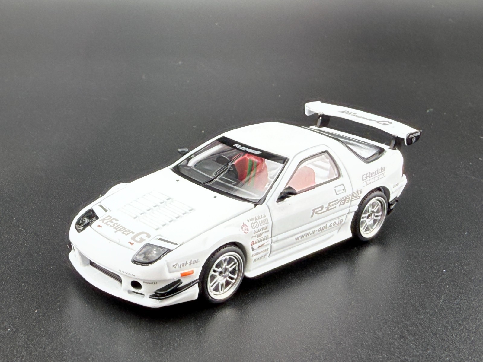 Pop Race Mazda RX7 FC3S RE-Amemiya White 640260 1/64