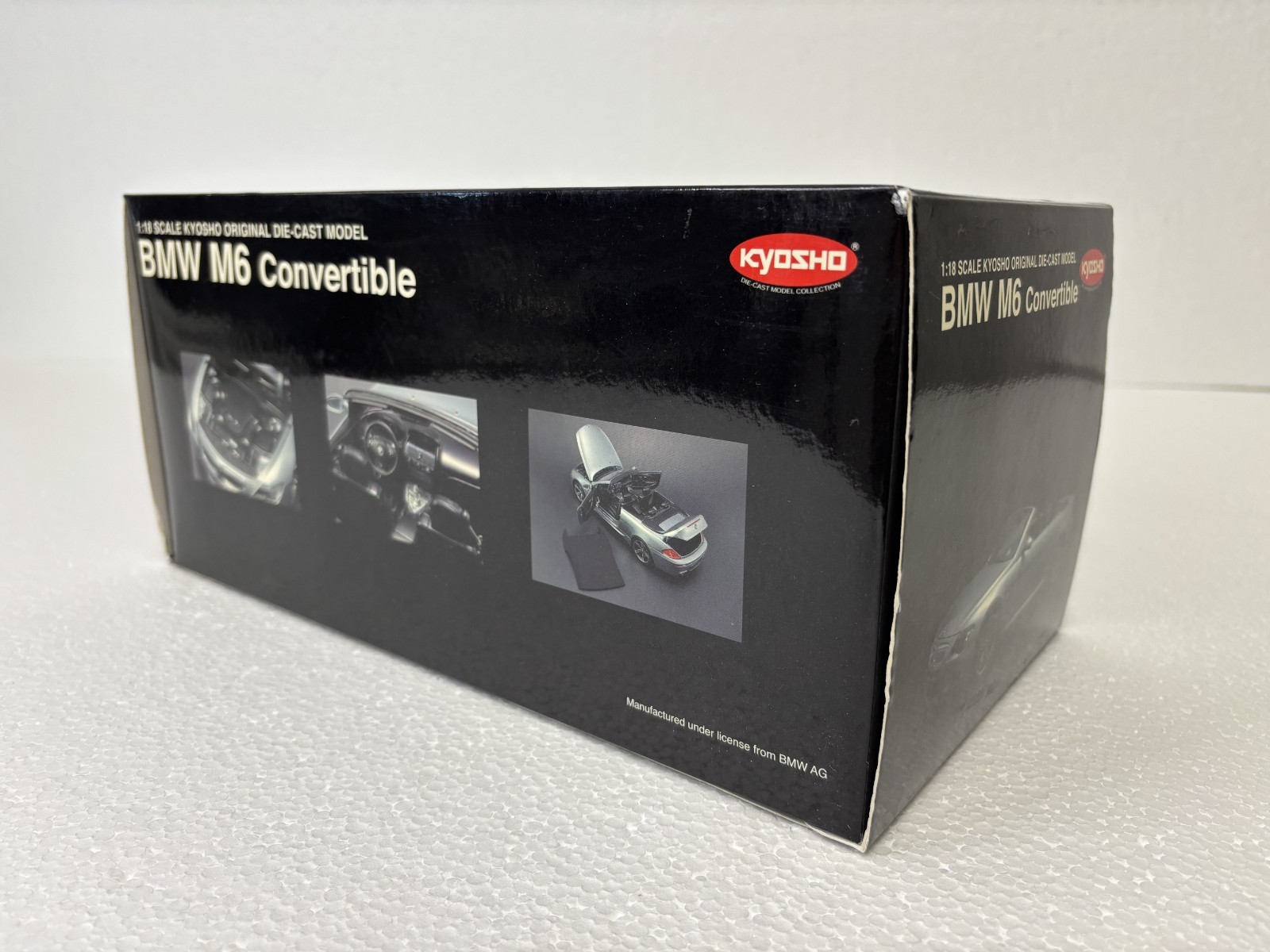 Rare * BMW M6 Convertible / Cabrio * Kyosho * 1/18 * Hard Top * Dark Gray * New