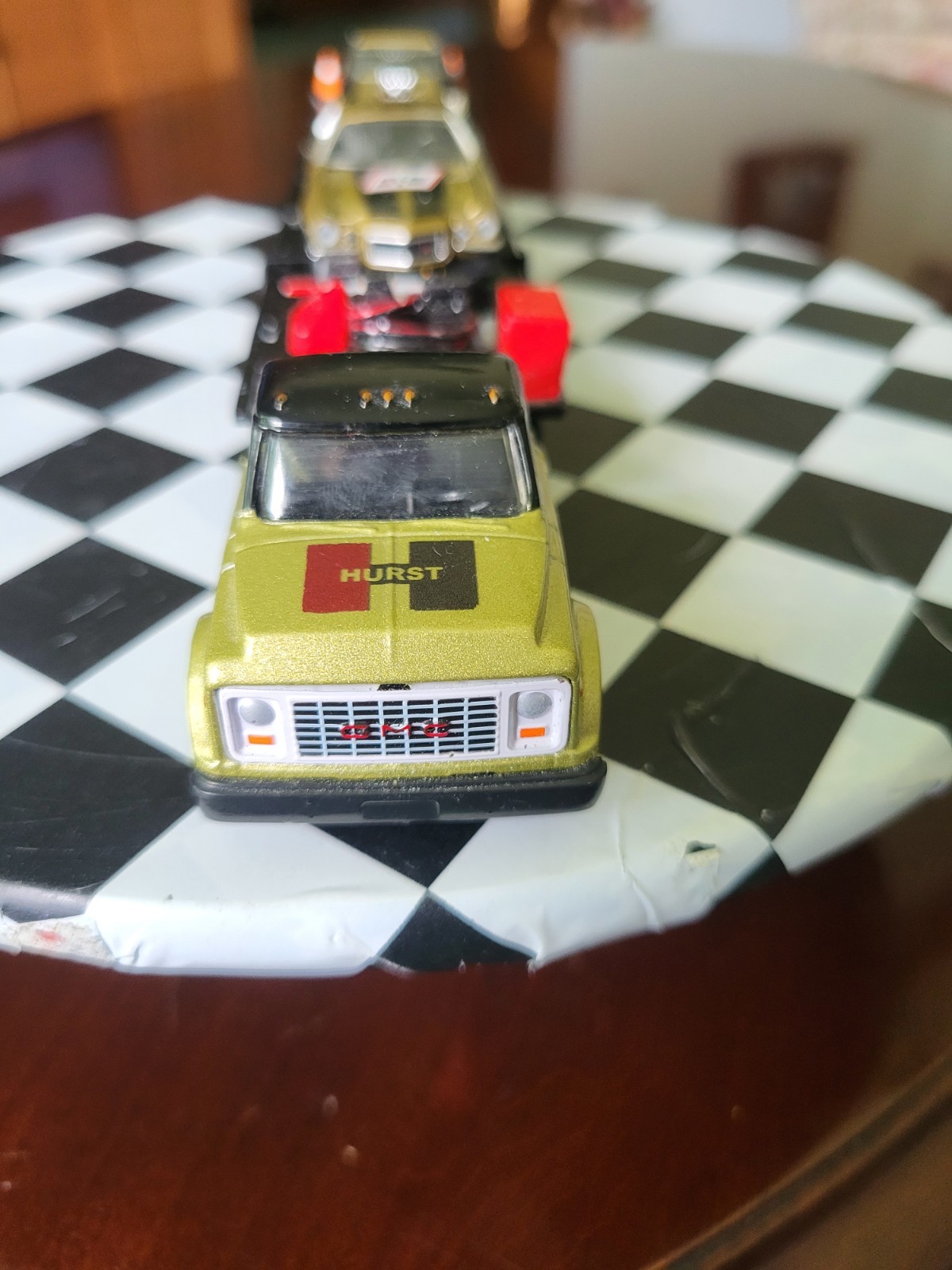 M2 Gold Hurst Series Customized ,70 GMC 5500 Truck, 69 Olds,70 Chevy Comaro 1/64