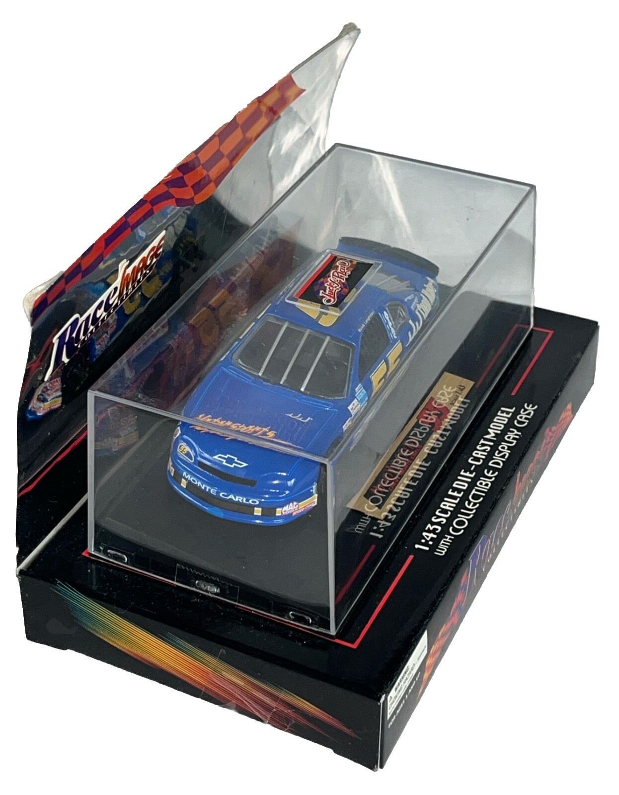 BRAD LEIGHTON #55 Chevy Monte Carlo – RACE IMAGE 1:43 Die-Cast Car With Stand 🏁