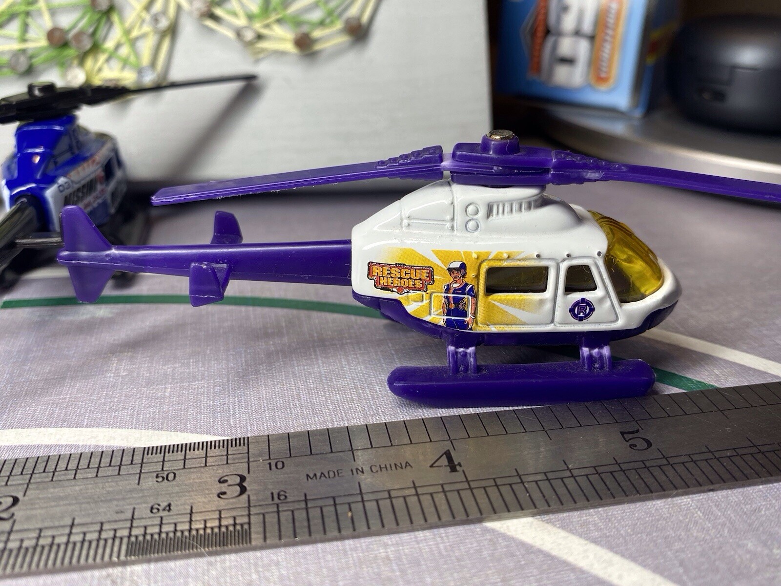 Matchbox 2 X 1998 Rescue Helicopter, Chopper, Police, Fire, Medic Air, 911