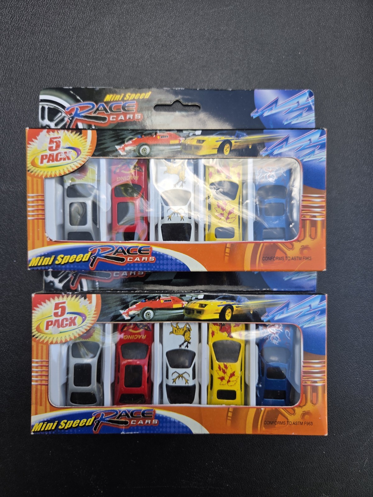 Mini Speed Race Cars Diecast Toy Car Set, 5-Pack, Multicolor