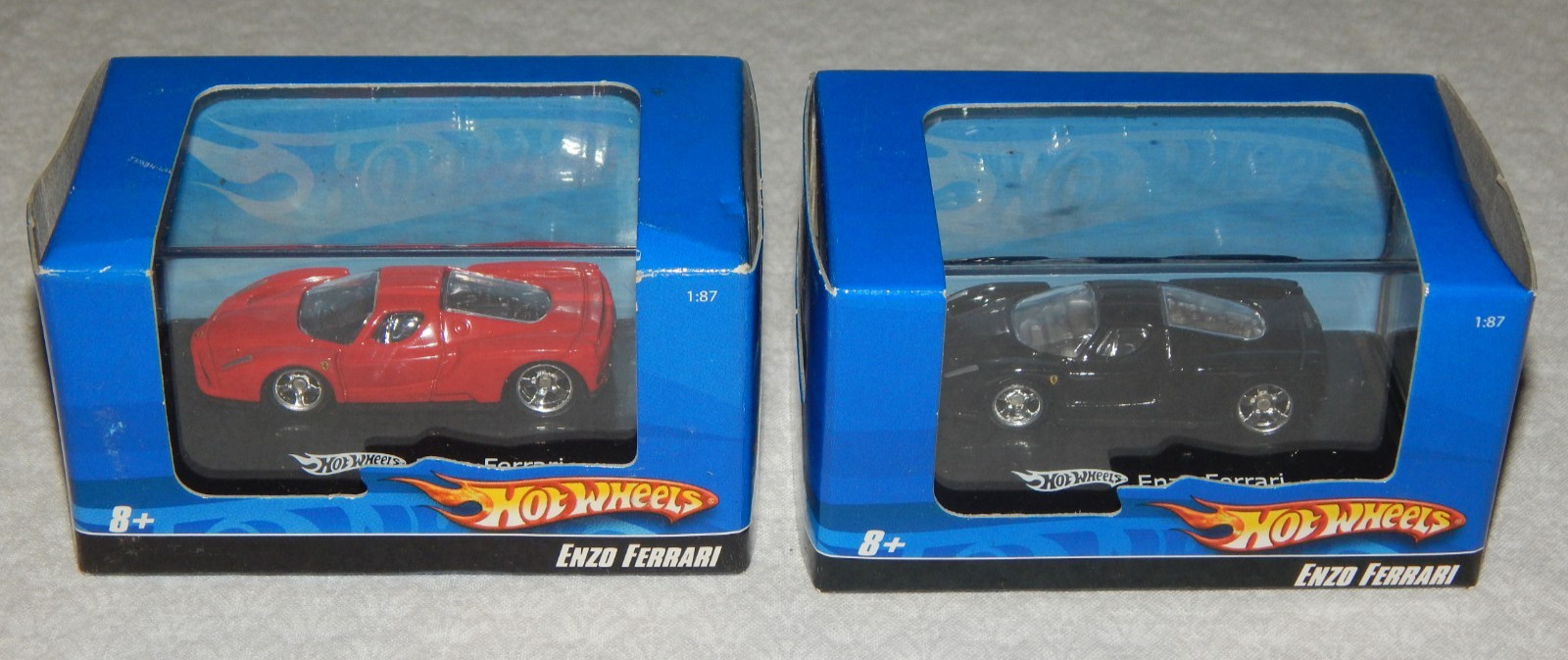 Hot Wheels Enzo Ferrari ~ 1:87 Scale ~ Lot of Two ~ Black – Red ~ 2007 ~ New