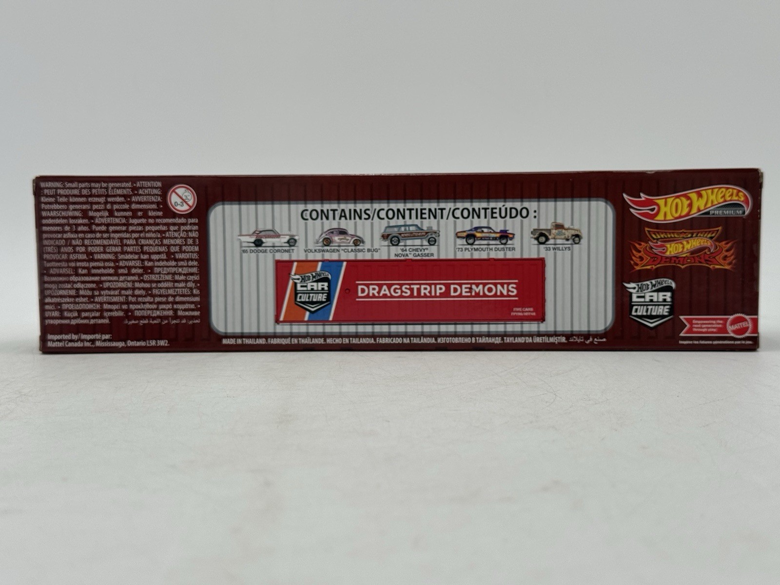 Hot Wheels Premium Drag Strip Demons Box Set of 5 Cars – 1:64 Diecast Cars