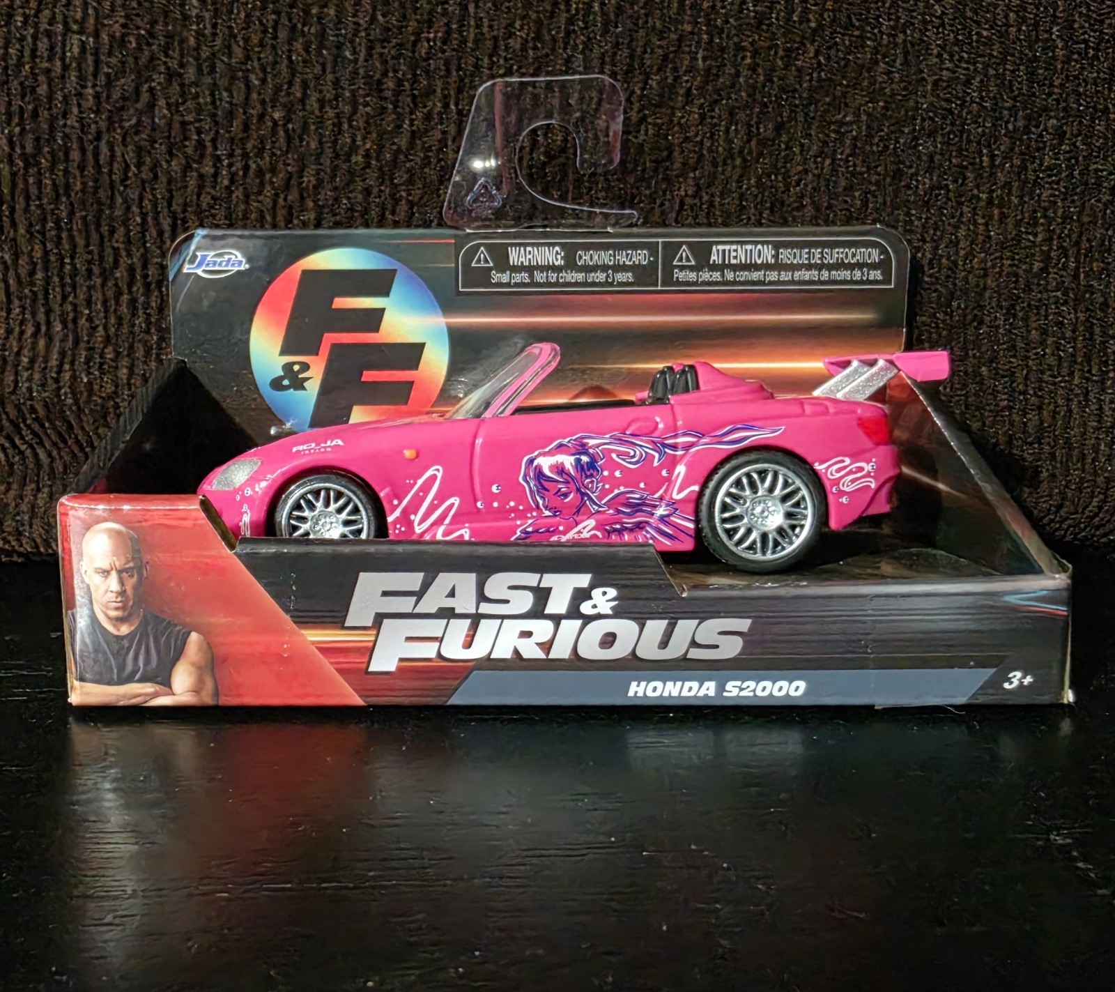 Jada Toys Fast & Furious Honda S2000 Pink Car Toy 3+ Years