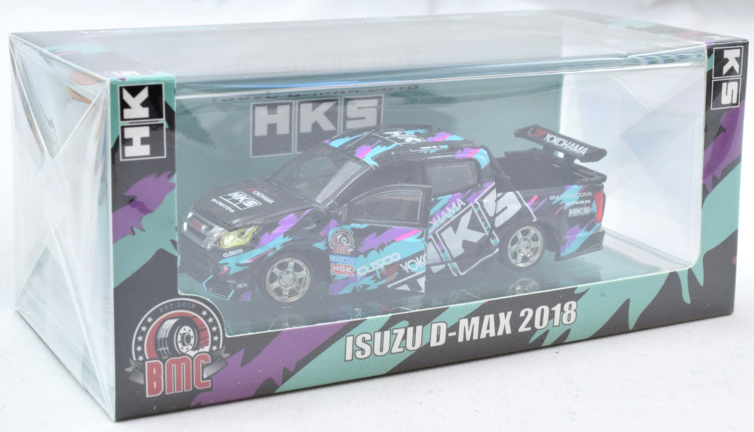 BM Creations “HKS” 2018 Isuzu D-Max – RHD – TDE 2025 1:64 Diecast Car 64B0463