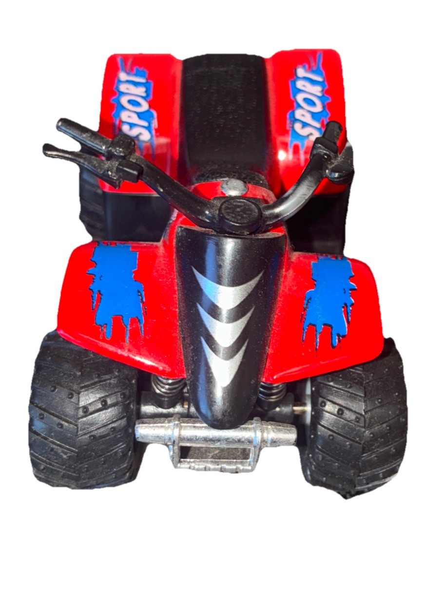 Kintoy Smart ATV Red Kinsmart 3506D Diecast Model Toy Pull Back Action *flaw