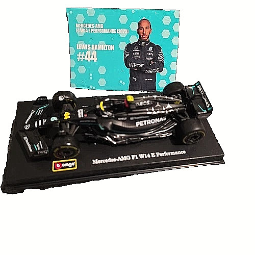 1:43 1/43 Lewis Hamilton #44 Mercedes AMG W14 2023 Final Season Die-Cast Car F1