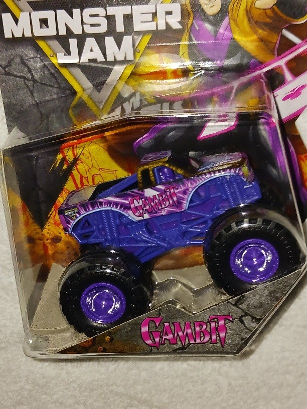 MONSTER JAM 1/64 MARVEL “GAMBIT” – NEW DIECAST MONSTER TRUCK