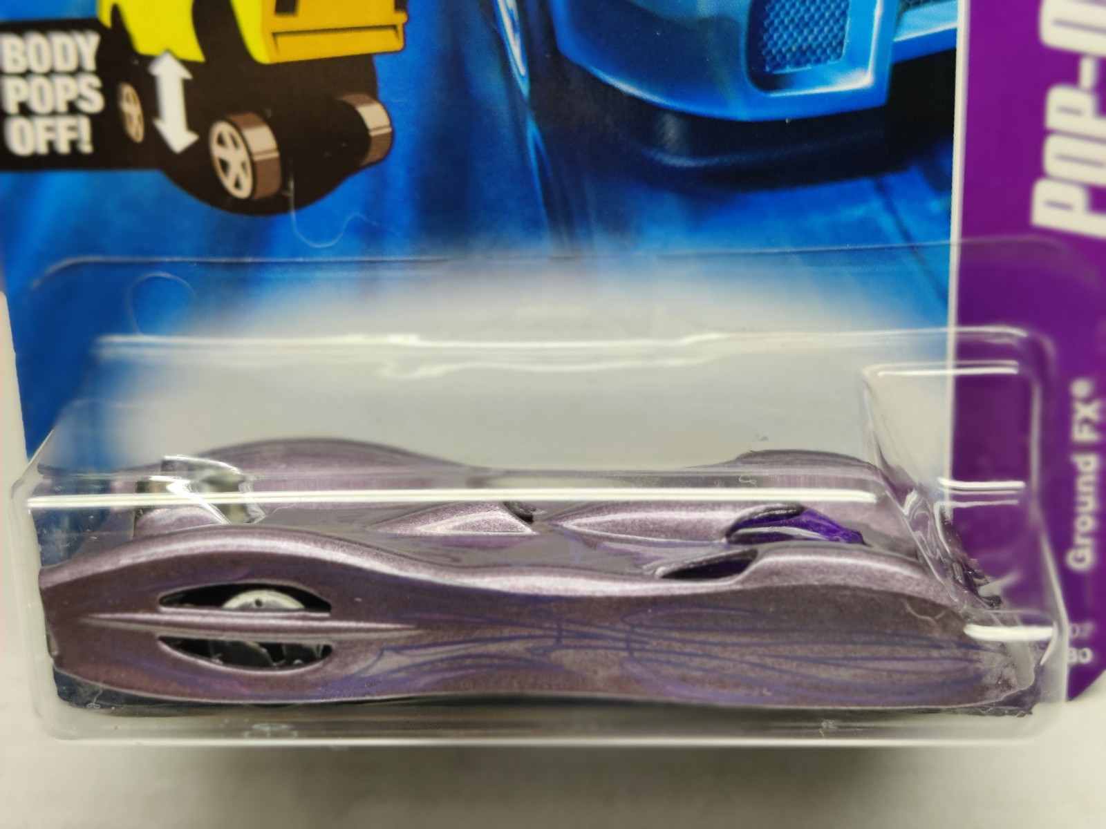 Hot Wheels 2007 Pop-Offs #4/4 Purple “GROUND FX” #040/180 -Mint Card!