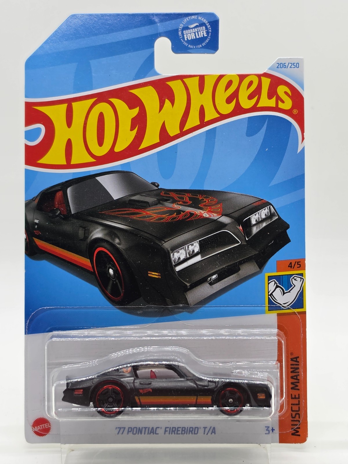 Hot Wheels ’77 Pontiac Firebird Trans Am Black Muscle Mania 4/5 206/250 Sealed