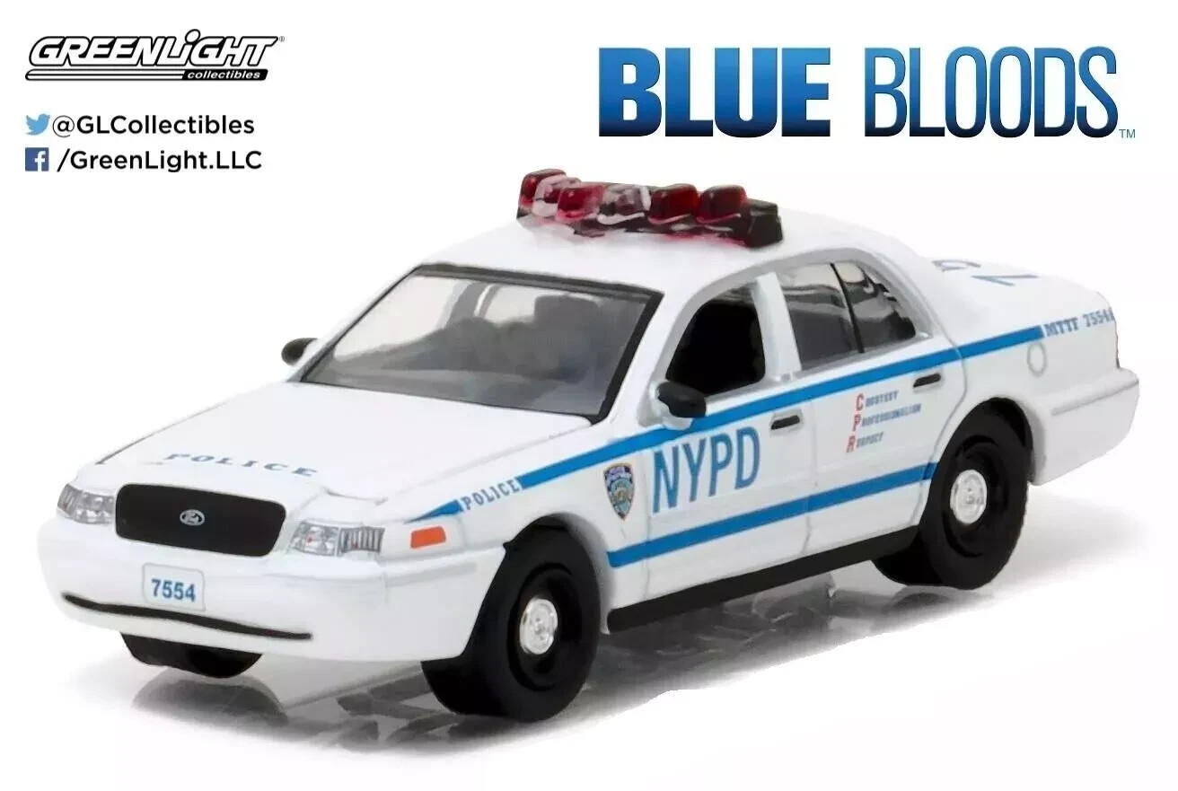 Greenlight 44760-D Blue Bloods 2001 Ford Crown Victoria Police Interceptor NYPD