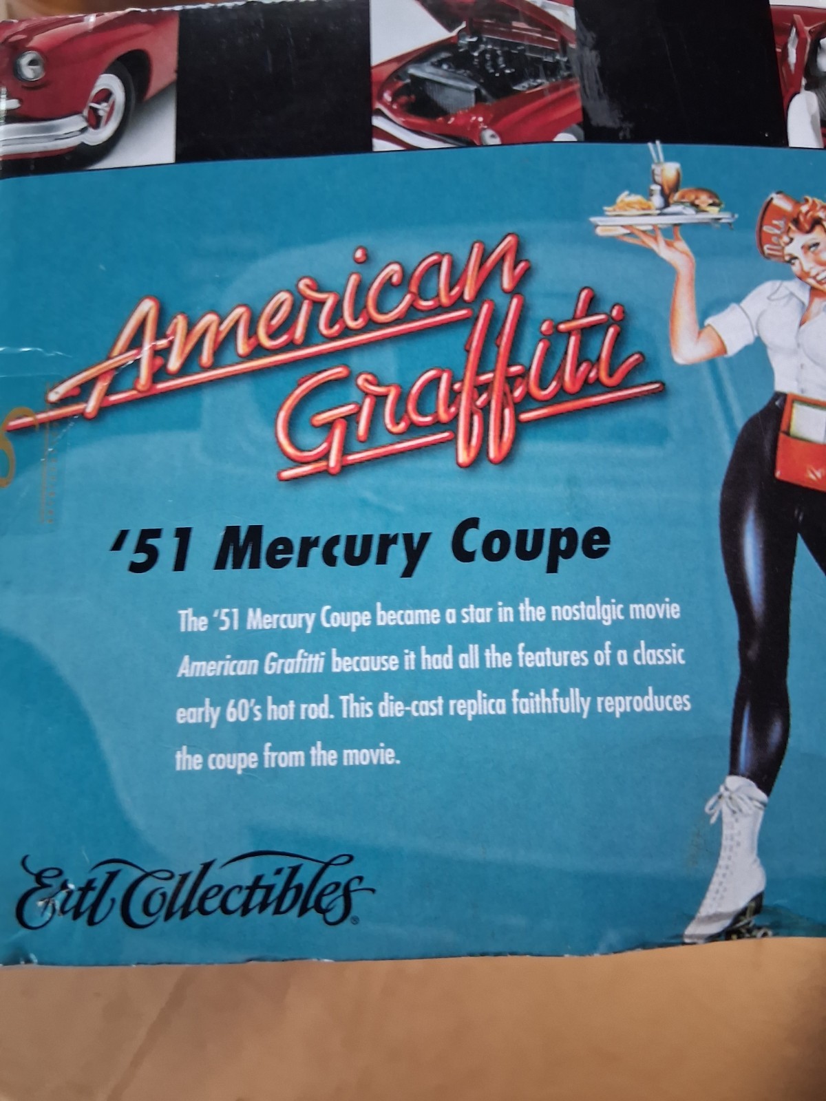 American Muscle 1951 Mercury Coupe American Graffiti 1:18 Diecast Car NIB