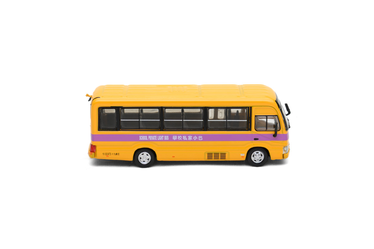 Tiny City Die-cast Model Car 1/76 – Toyota Coaster (B70) School Bus (19-seats)