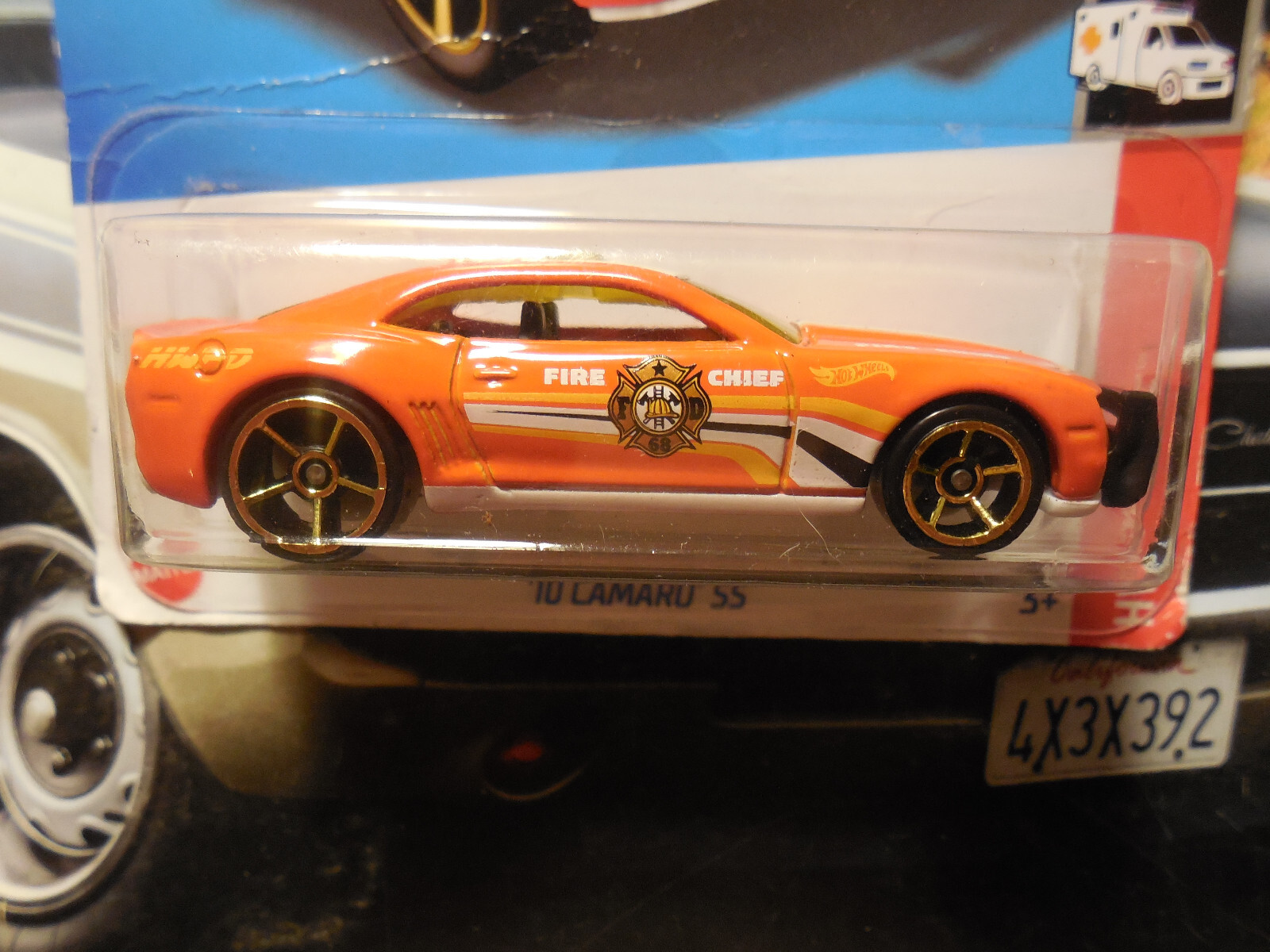 Hot Wheel ’10 Chevy Camaro SS LOT 4 HWPD Police FIRE CHIEF HWFD RESCUE CITY WORK