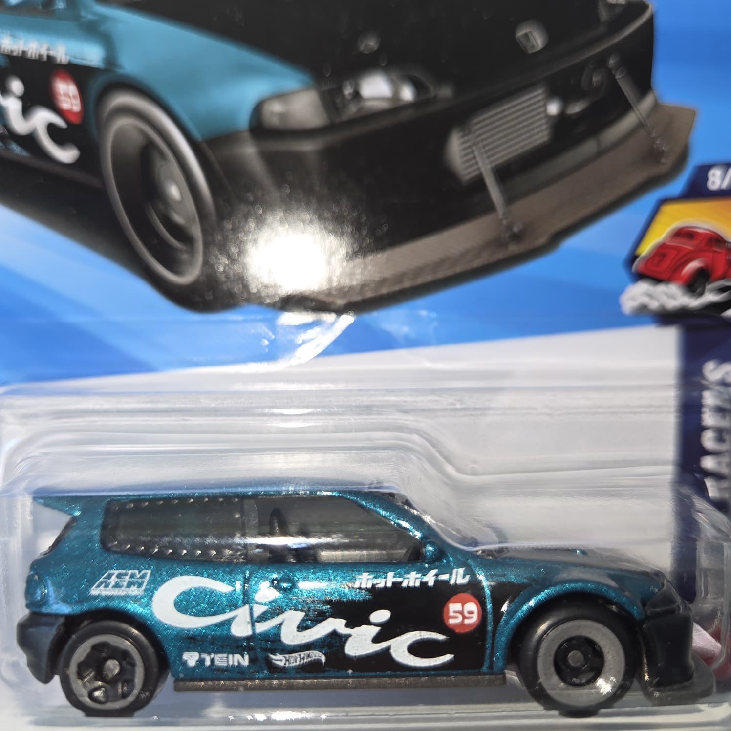 2026 Hot Wheels Mainline Honda Civic Custom & ’20 Dodge Charger Hellcat Case G