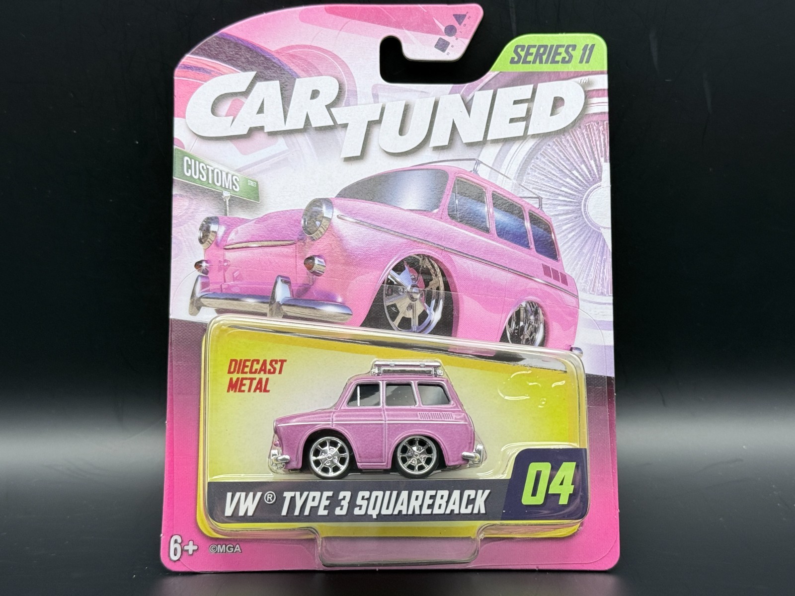 Cartuned Volkswagen Type 3 Squareback Pink Series 11 Mainline 2026 #04 1/64