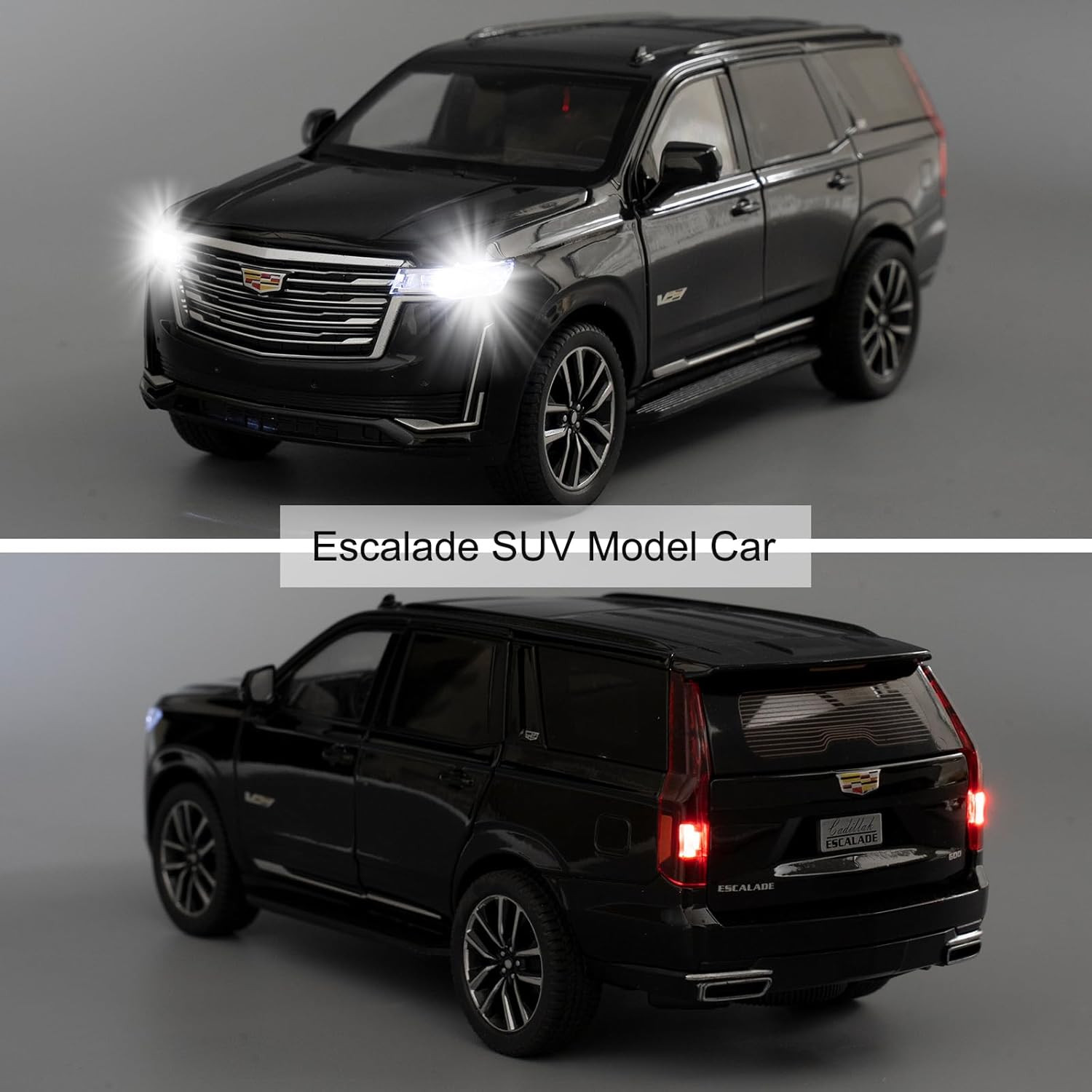 Toy Car Compatible for 1:24 Escalade SUV Model Car, Alloy Pull Back Diecast Coll