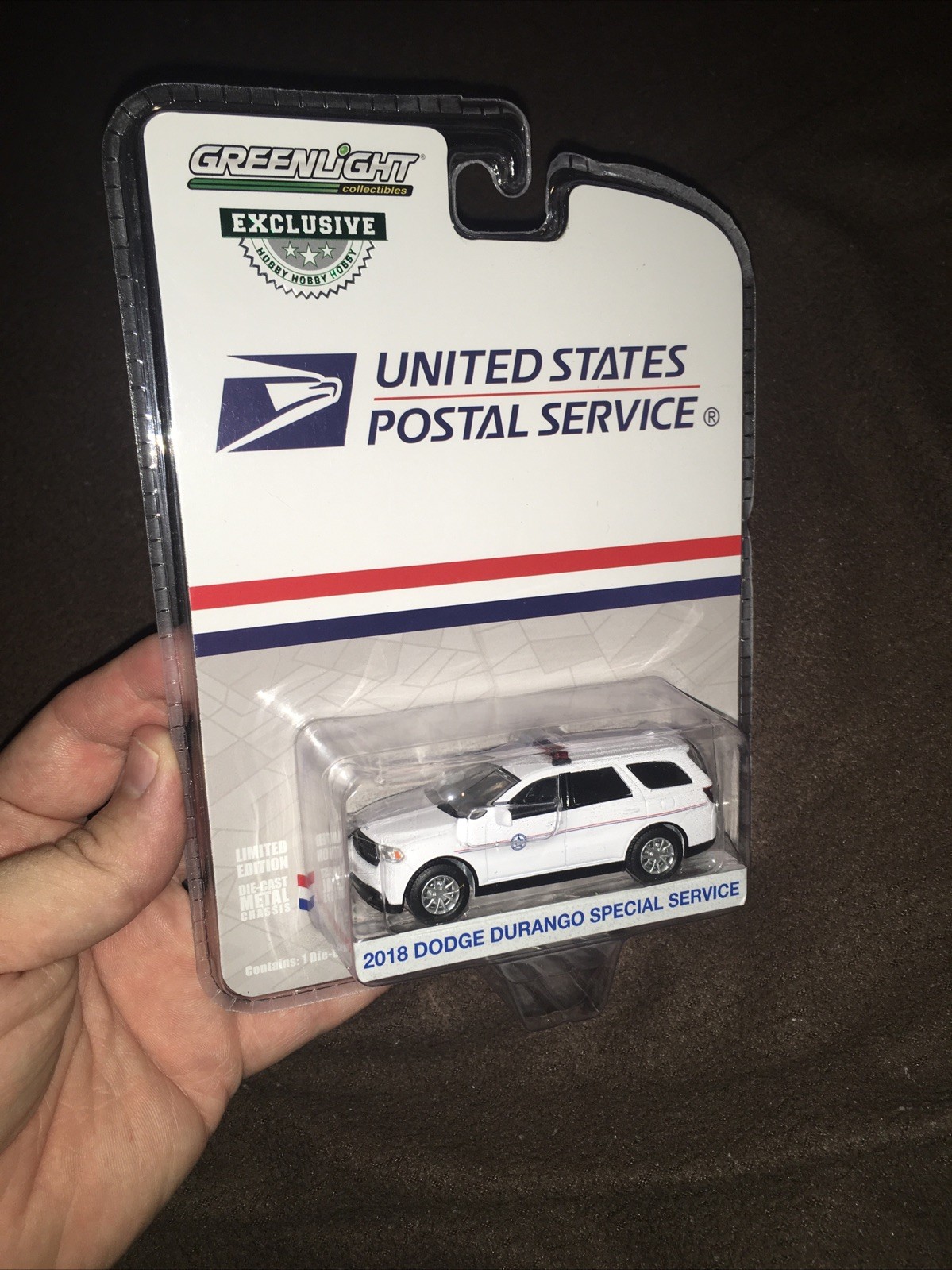 Greenlight United States Postal Service 2018 Dodge Durango Special Service 1:64