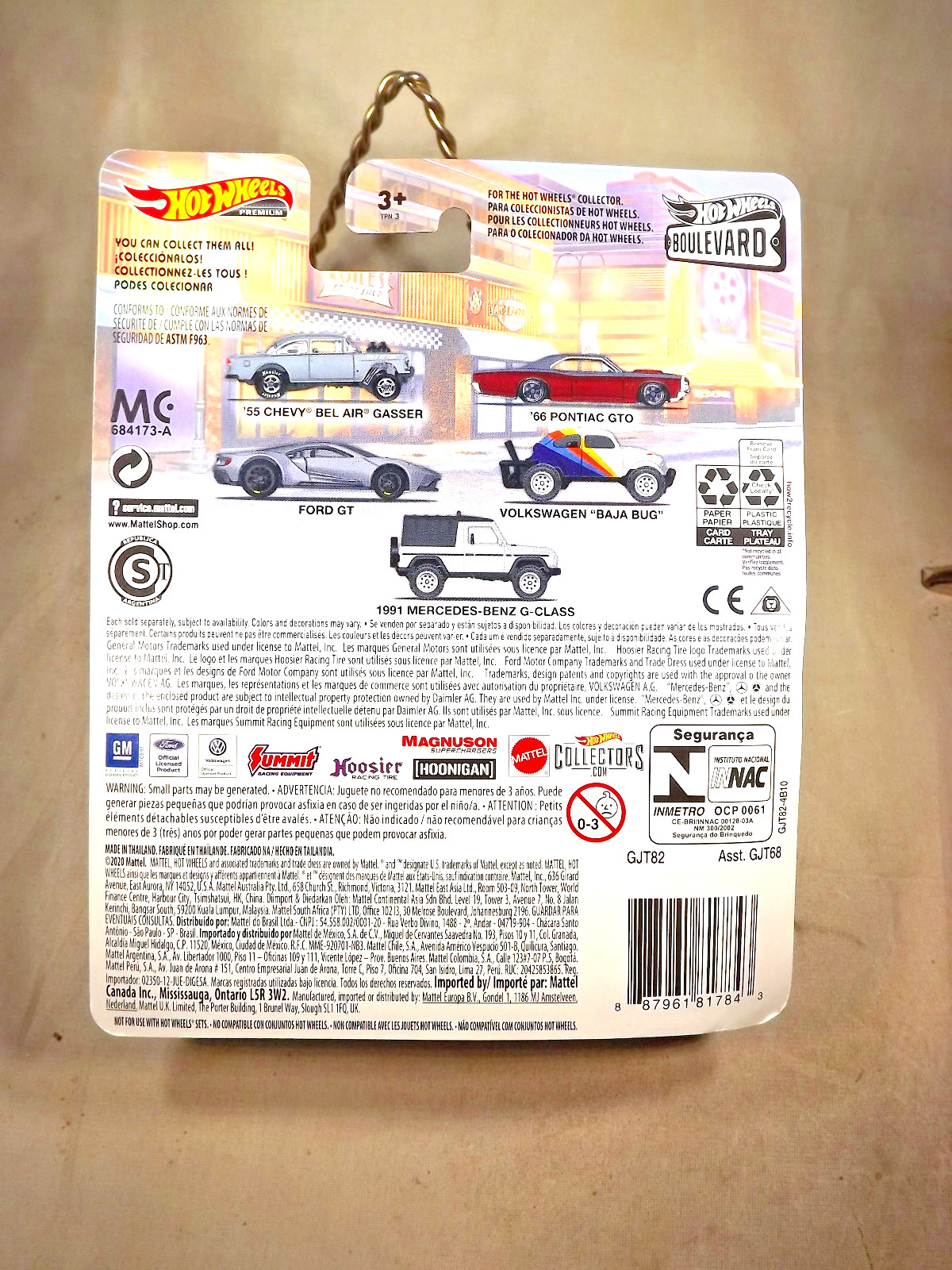 2021 Hot Wheels Premium Boulevard #11 ’55 CHEVY BEL AIR GASSER Gray w/Real Rider