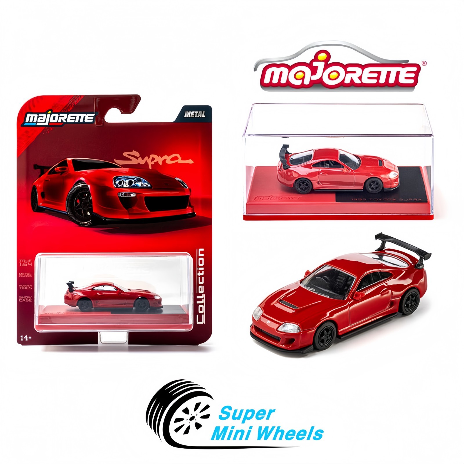 Majorette 1:64 Collector Series – 1985 Toyota Supra – Red