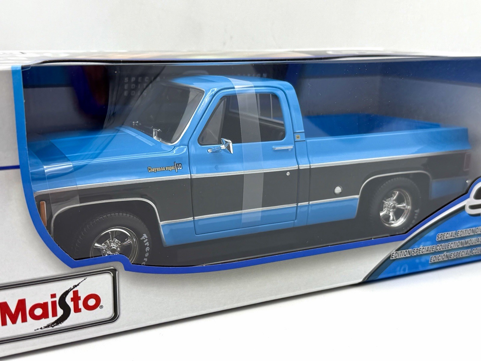 New Maisto 1:18 Scale Diecast Model Truck – 1972 Chevrolet C10 Cheyenne Super