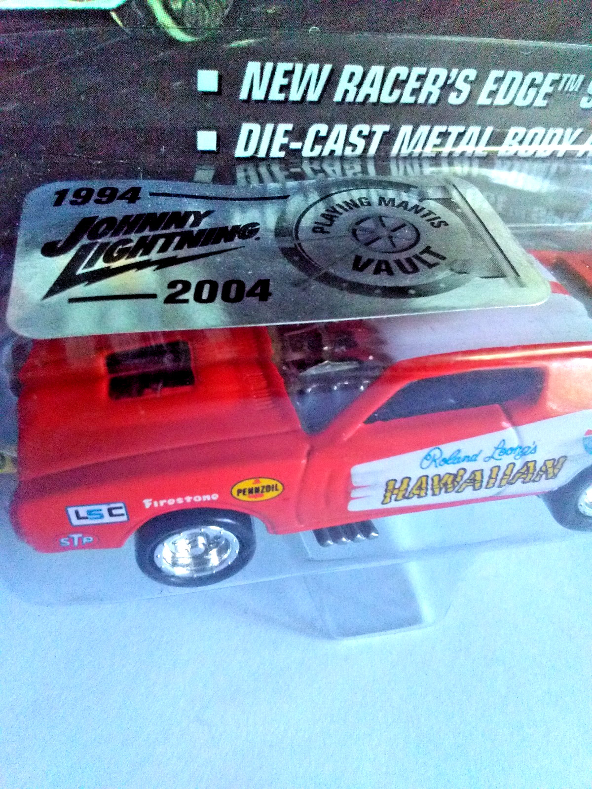*FREE SHIP* JOHNNY LIGHTNING “DRAGSTERS U.S.A” 1971 RED HAWAIIAN LTD ED Diecast