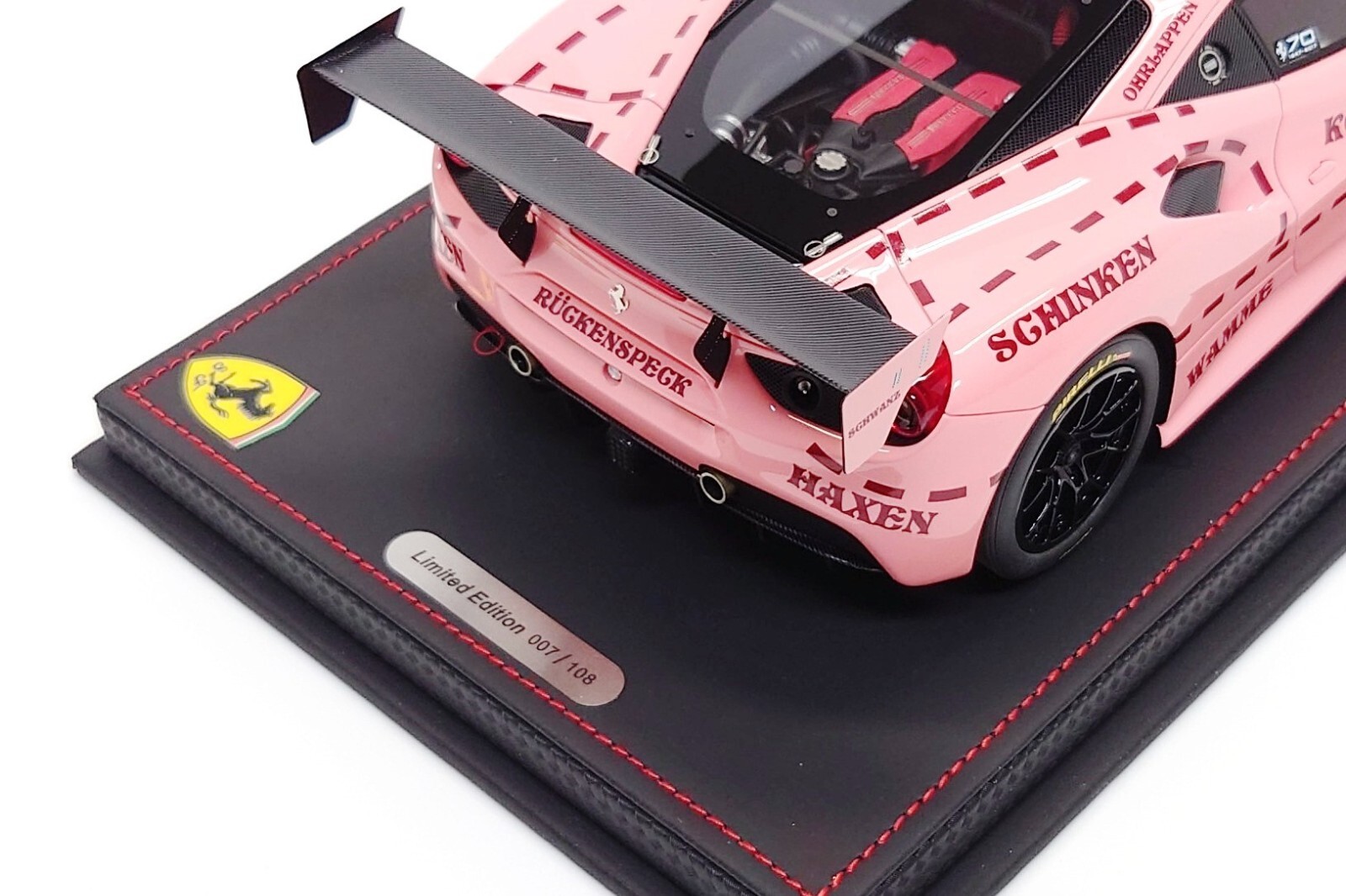 BBR Models 1:18 Ferrari 488 Challenge “Pink Pig” – Rolex 24h Daytona 2018