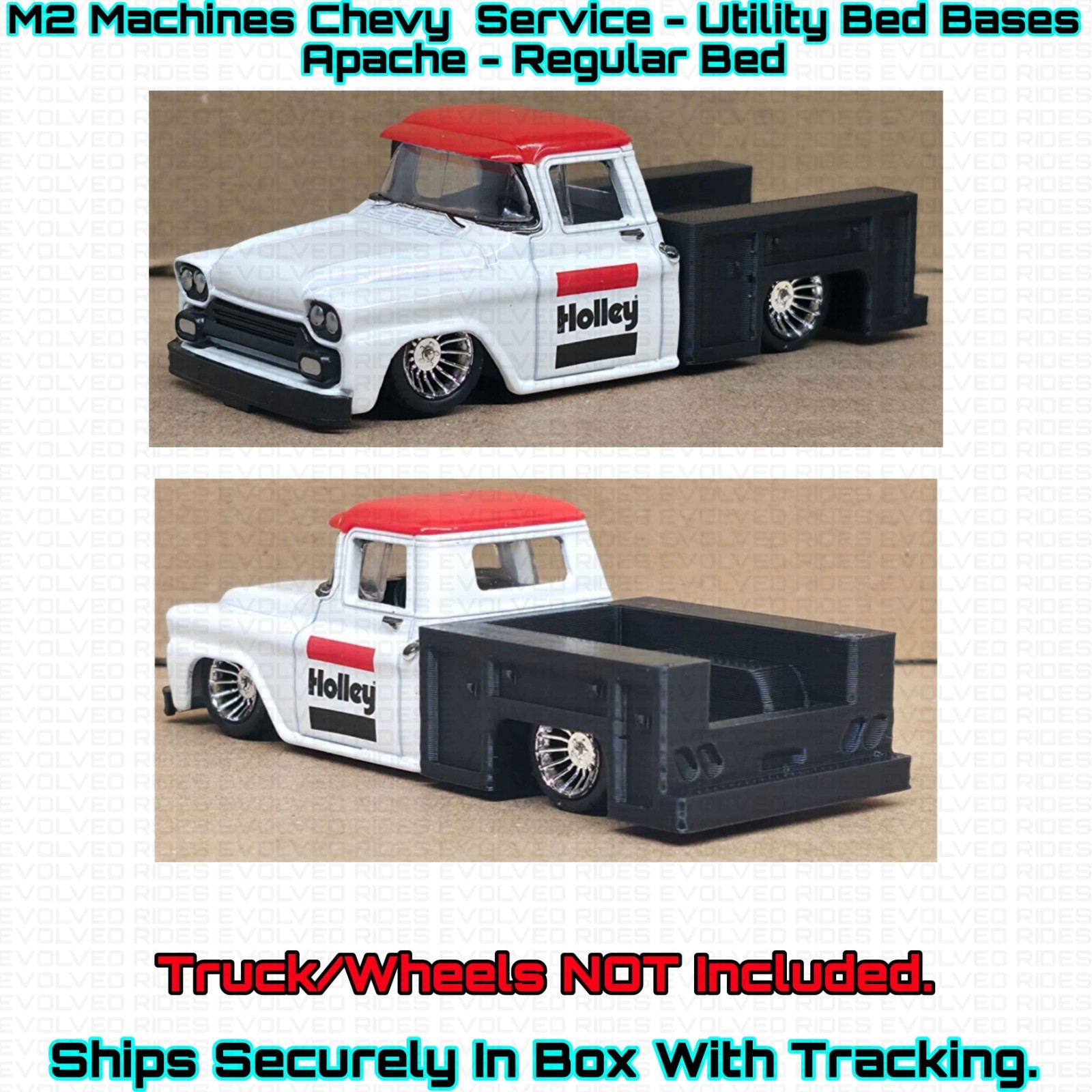 Lowered Service Utility Bed Base For 1/64 Scale M2 Machines Chevy Trucks