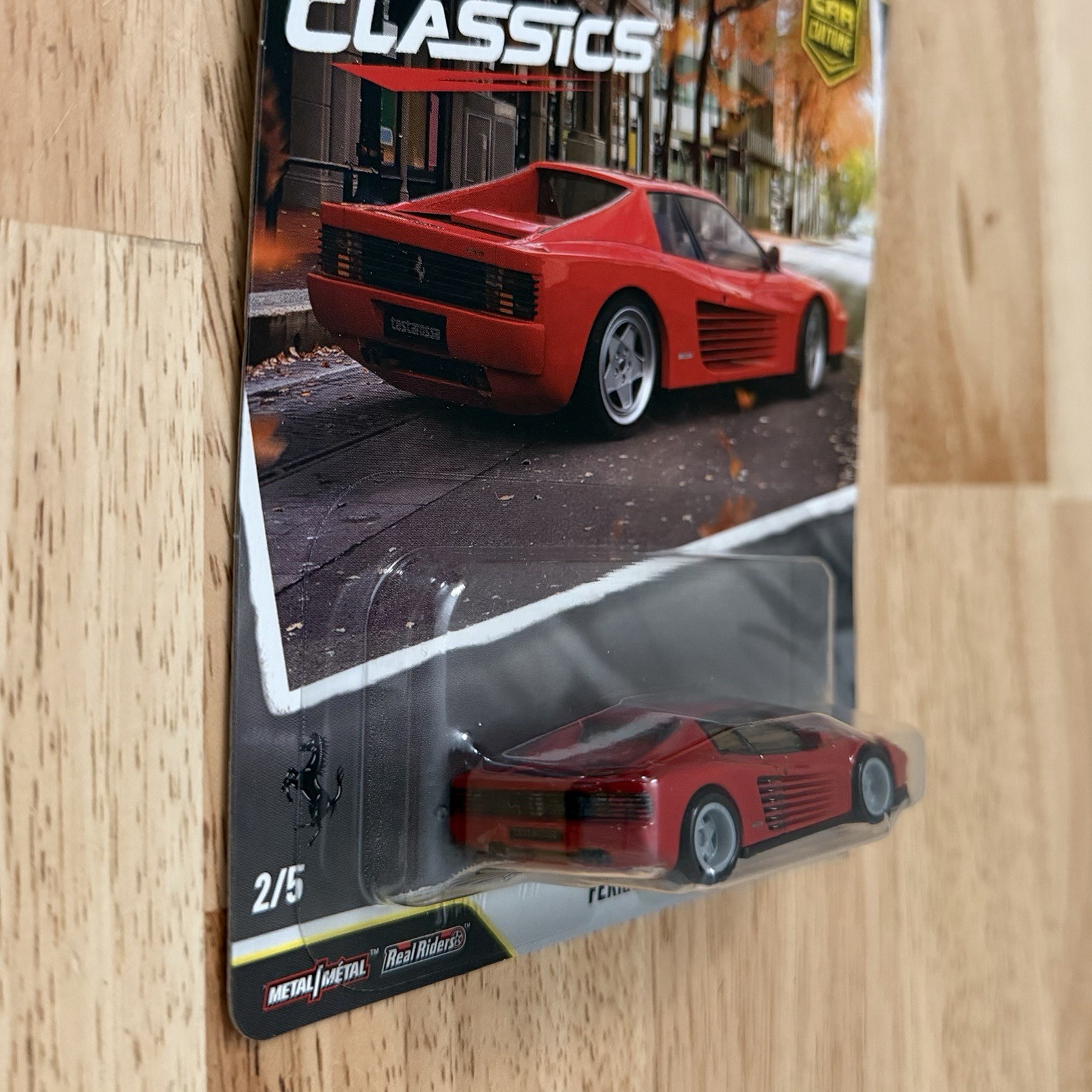 2026 Hot Wheels Ferrari Testarossa RED Modern Classics Premium Car Culture 2/5