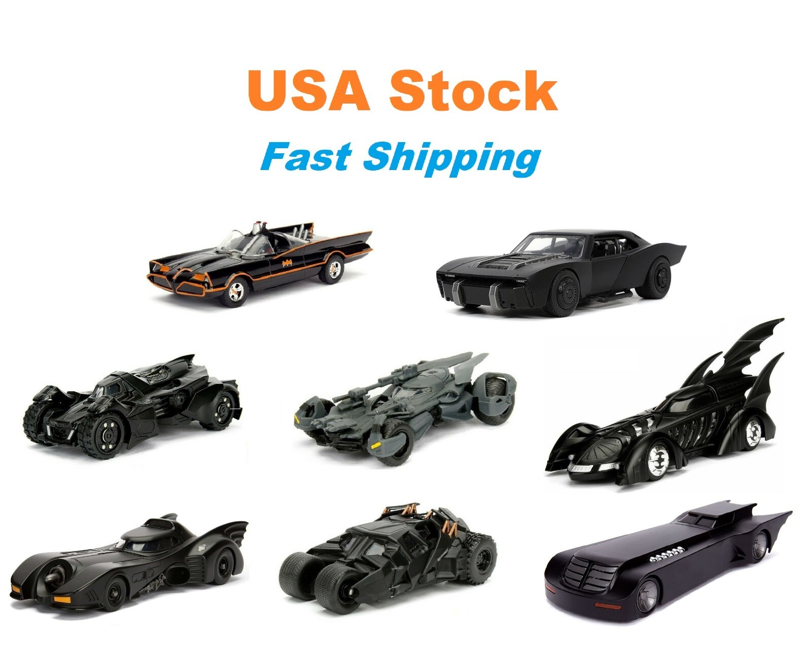 Batman Batmobile,Classic/Dark Knight/Arkham/Justice League/1989/Forever/Animated