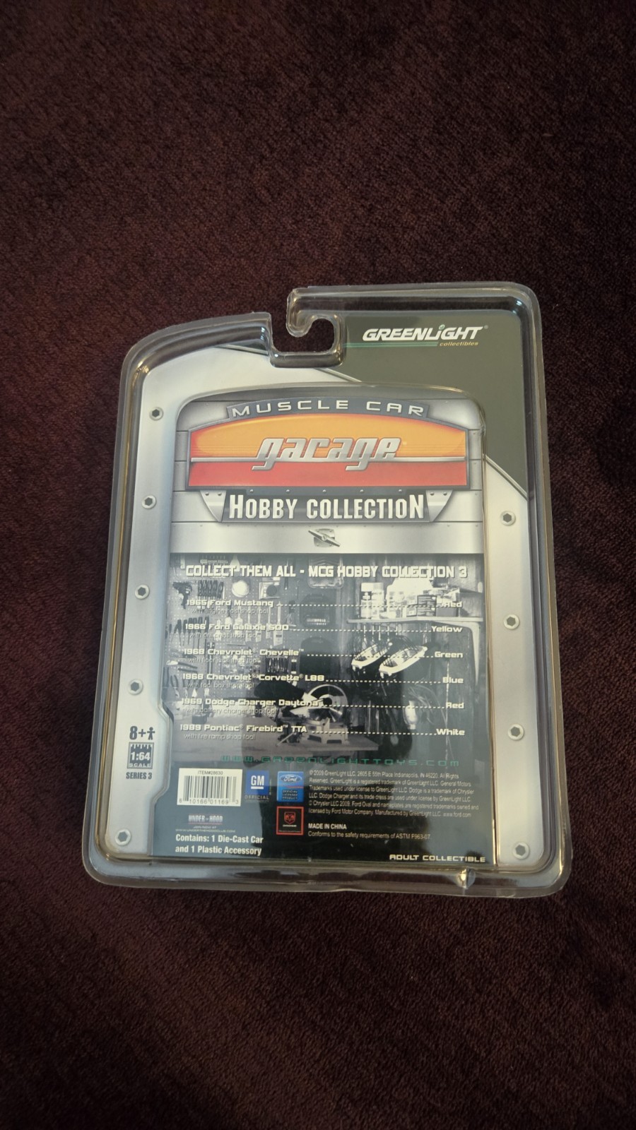 Greenlight Muscle Car Garage Hobby 1989 Pontiac Firebird TTA Shop Tool LE Hobby