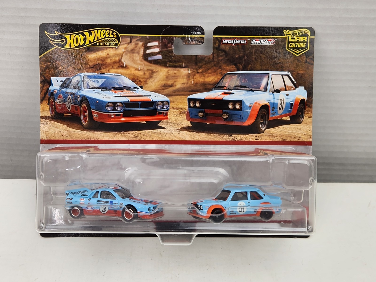 Hot Wheels Gulf Oil Lancia Rally 037 & Fiat 131 Abarth Car Culture 2-pack 2020