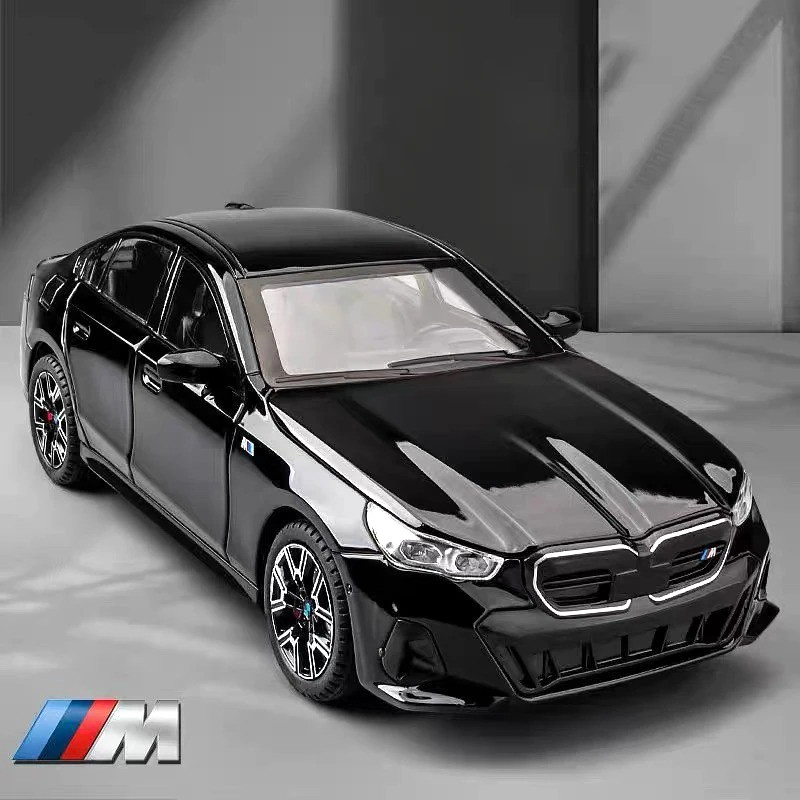 1:24 BMW I5 M60 Alloy Diecast Simulation Sound & Light Car Toy Collectible NEW