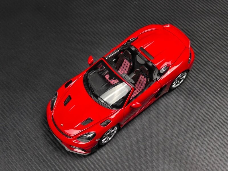 NOREV 1/18 Porsche 718 Spyder RS 2023 Weissach Pack Red Diecast Model 187271