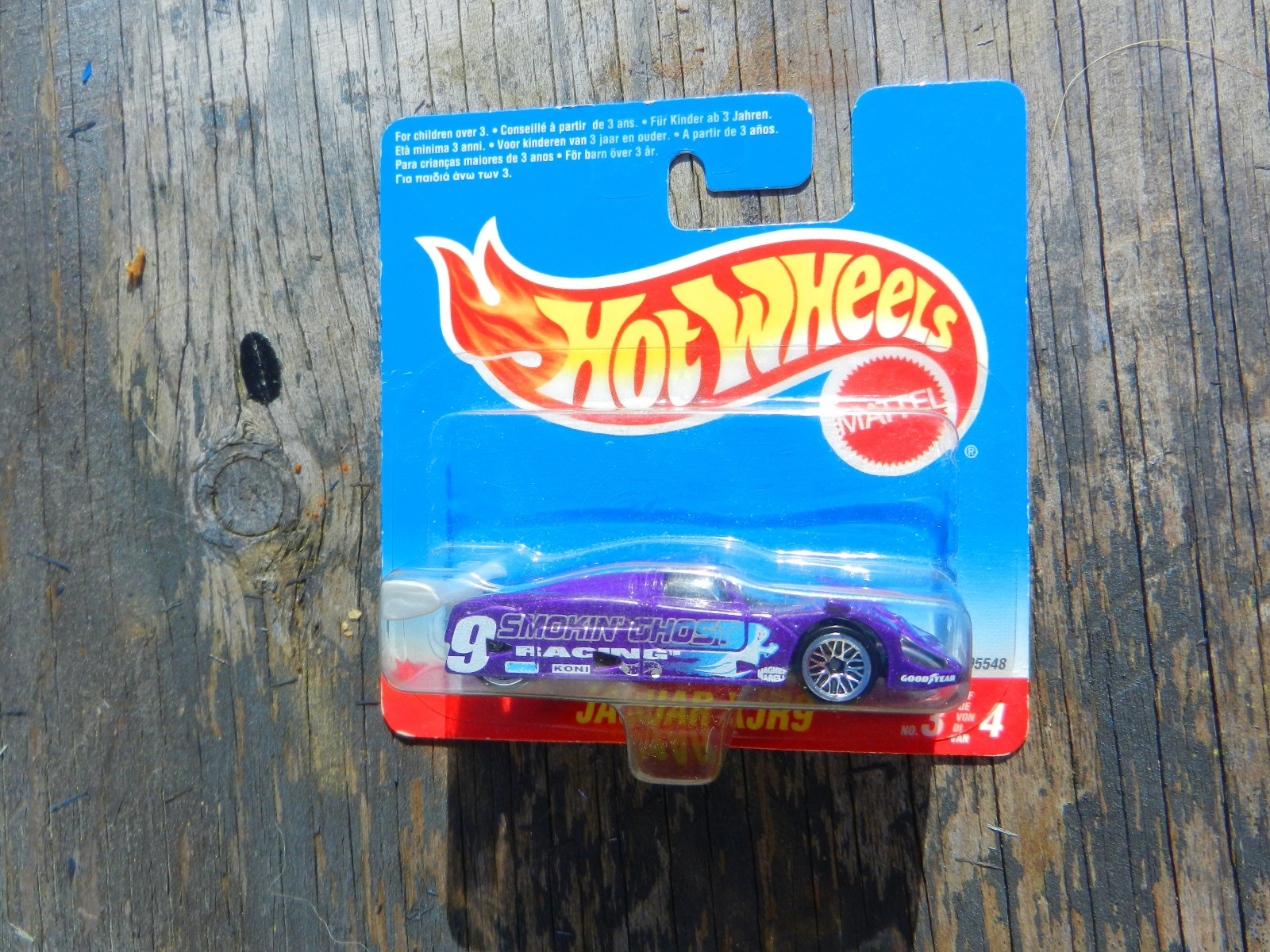 Hot Wheels 1996 Jaguar XJR9 “Smokin Ghost Racing” International Card – VERY RARE