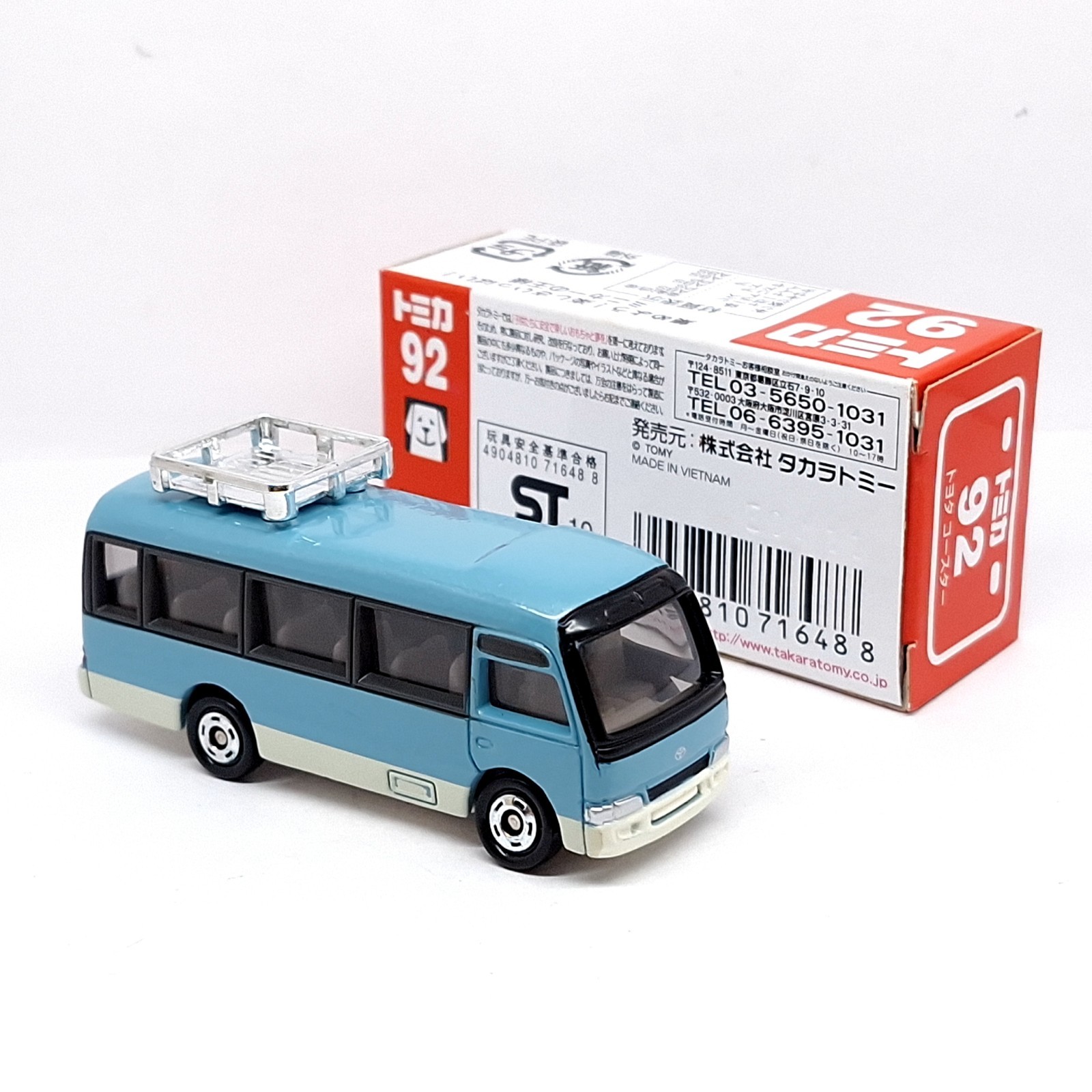 TOMICA 92 TOYOTA COASTER 1/89 TOMY DIECAST CAR BUS VAN 2010 NEW