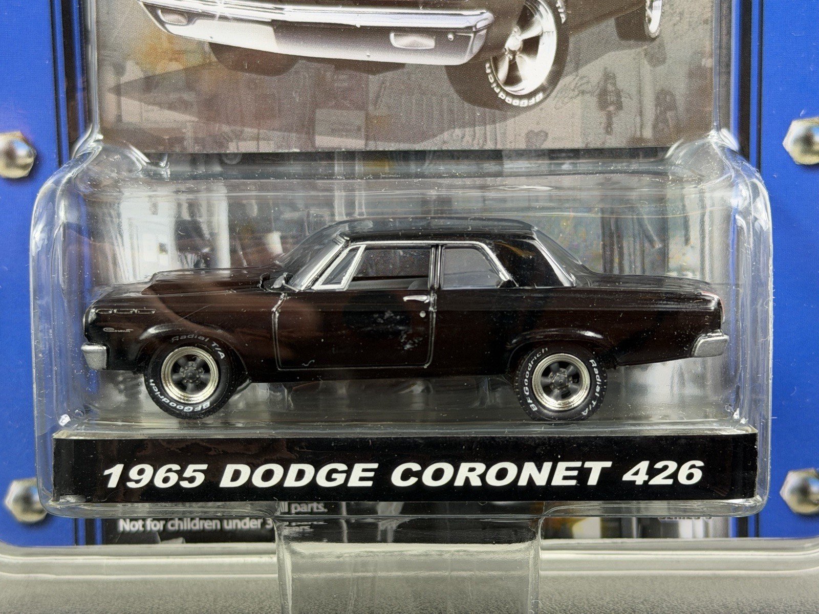 Greenlight Muscle Car Garage 1965 Dodge Coronet 426 2-Door Black 1:64 NIP