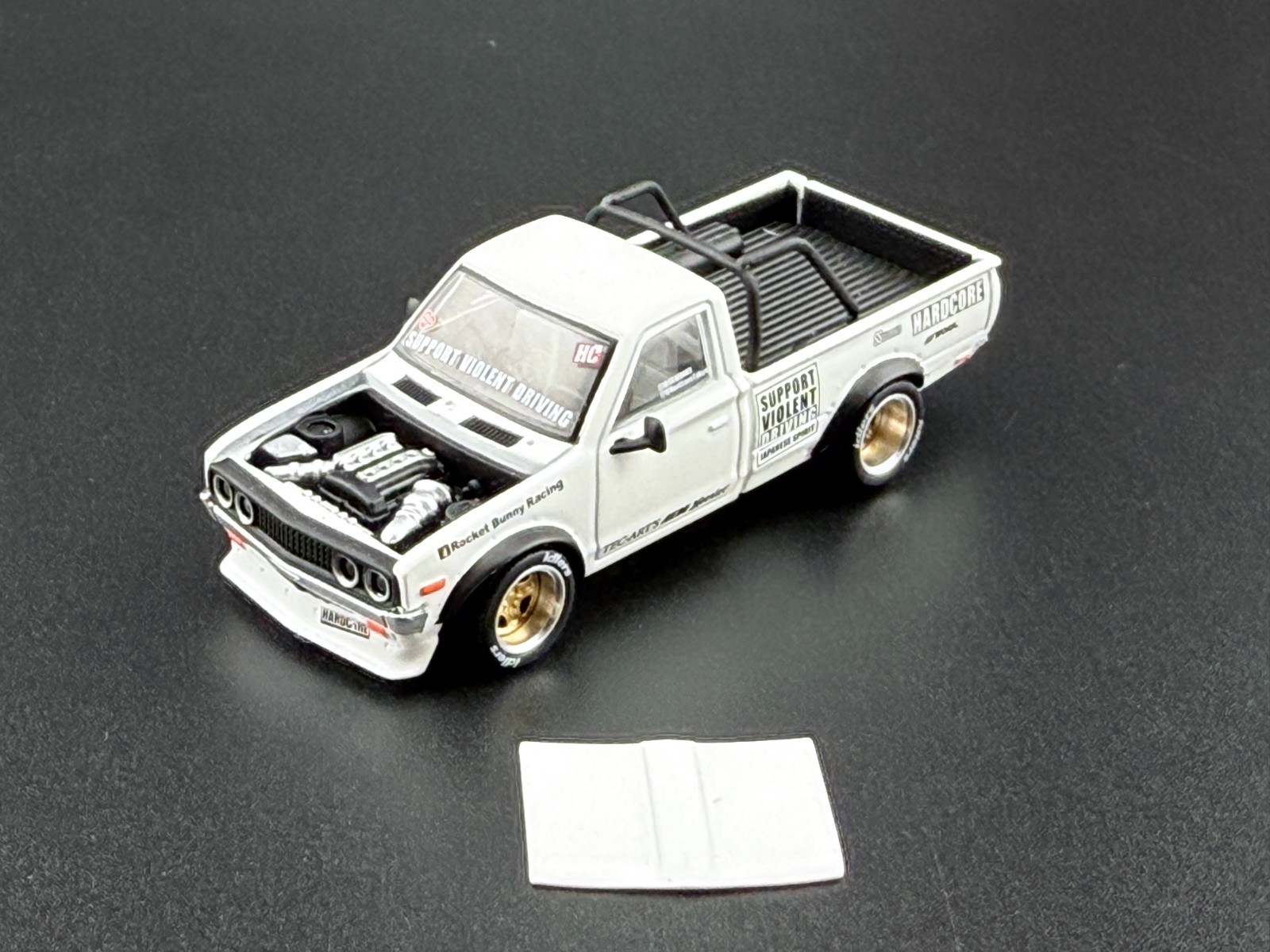 Pop Race Pandem Datsun 620 White 640350 1/64