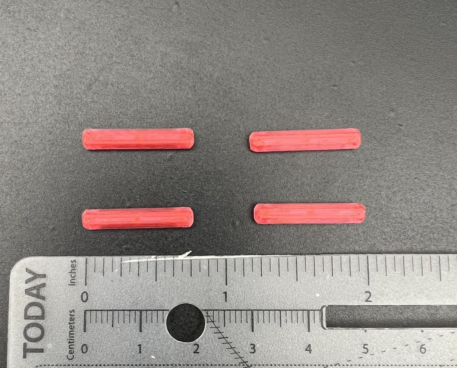 4 Pack 1/87 HO Scale Red Long Code 3 MX7000 Lightbar Police Fire Truck Ambulance