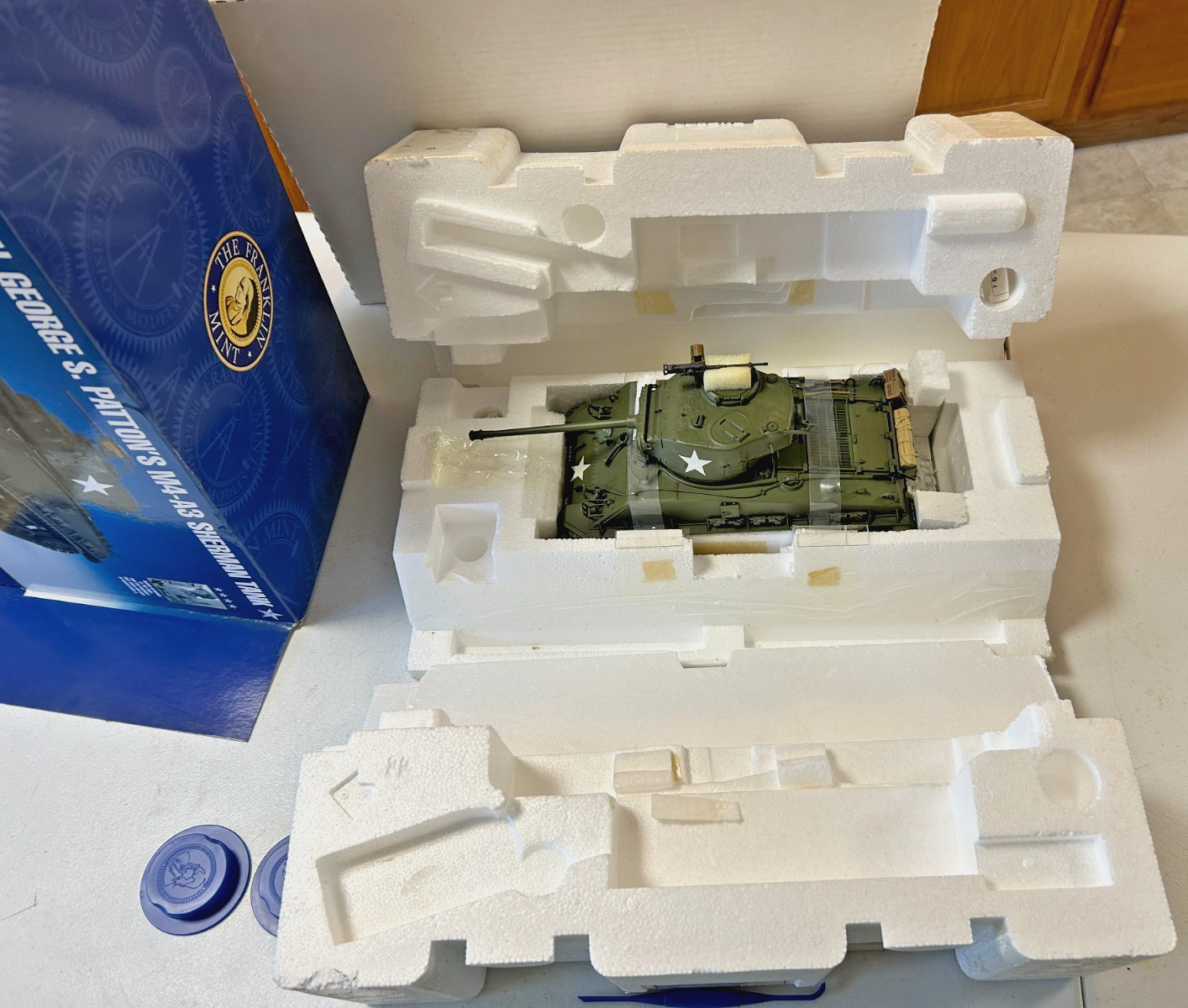 Franklin Mint General George Patton’s M4-A3 Sherman Tank 1:24 Diecast