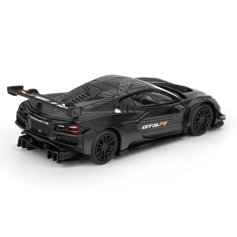 Mini GT 1:64 Chevrolet Corvette Z06 GT3.R Road America Test Car Black MGT1186-3D