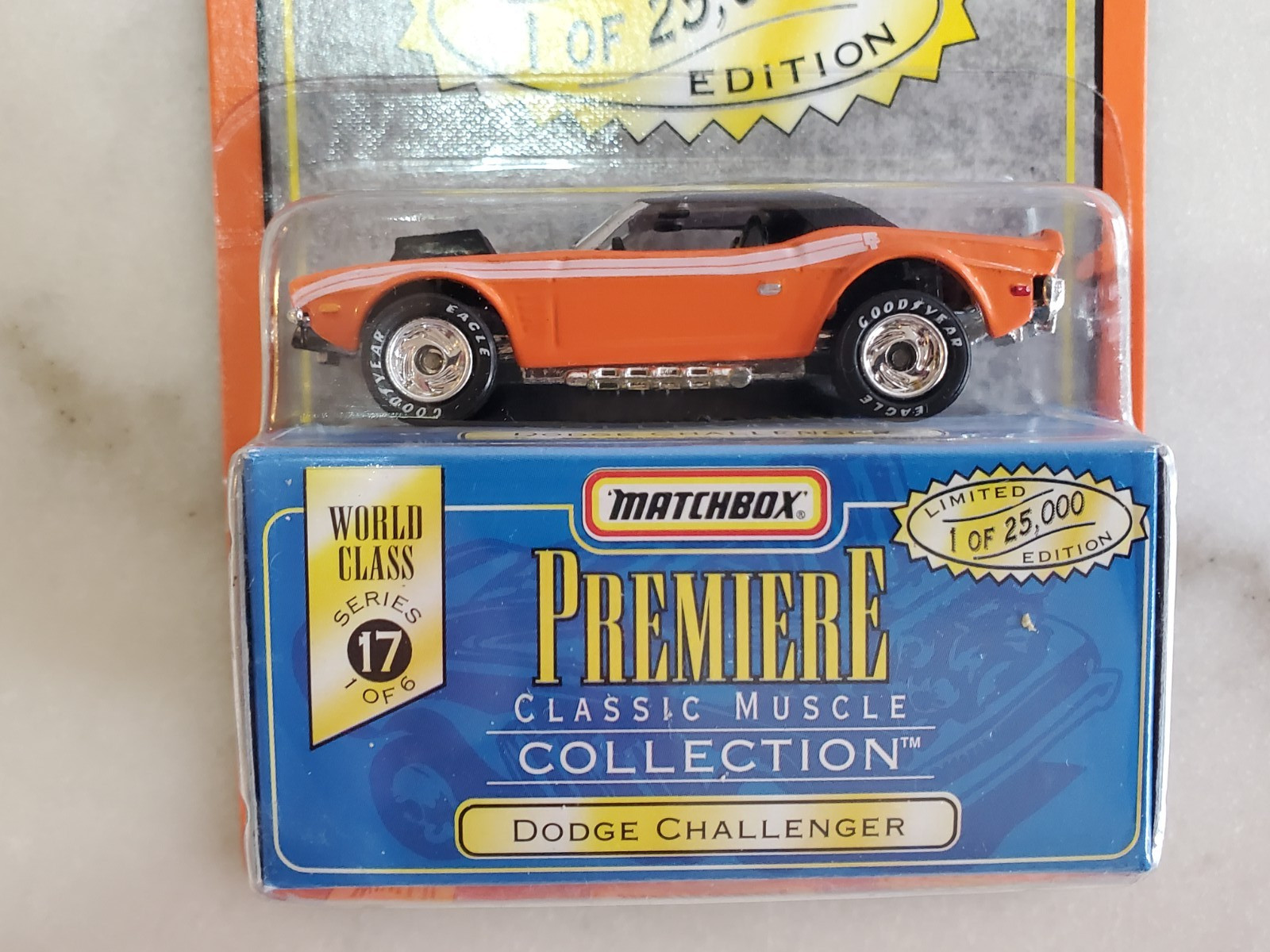 Vintage Matchbox Premiere Collection mid 90’s Cobra Camaro Challenger NiP 1/64