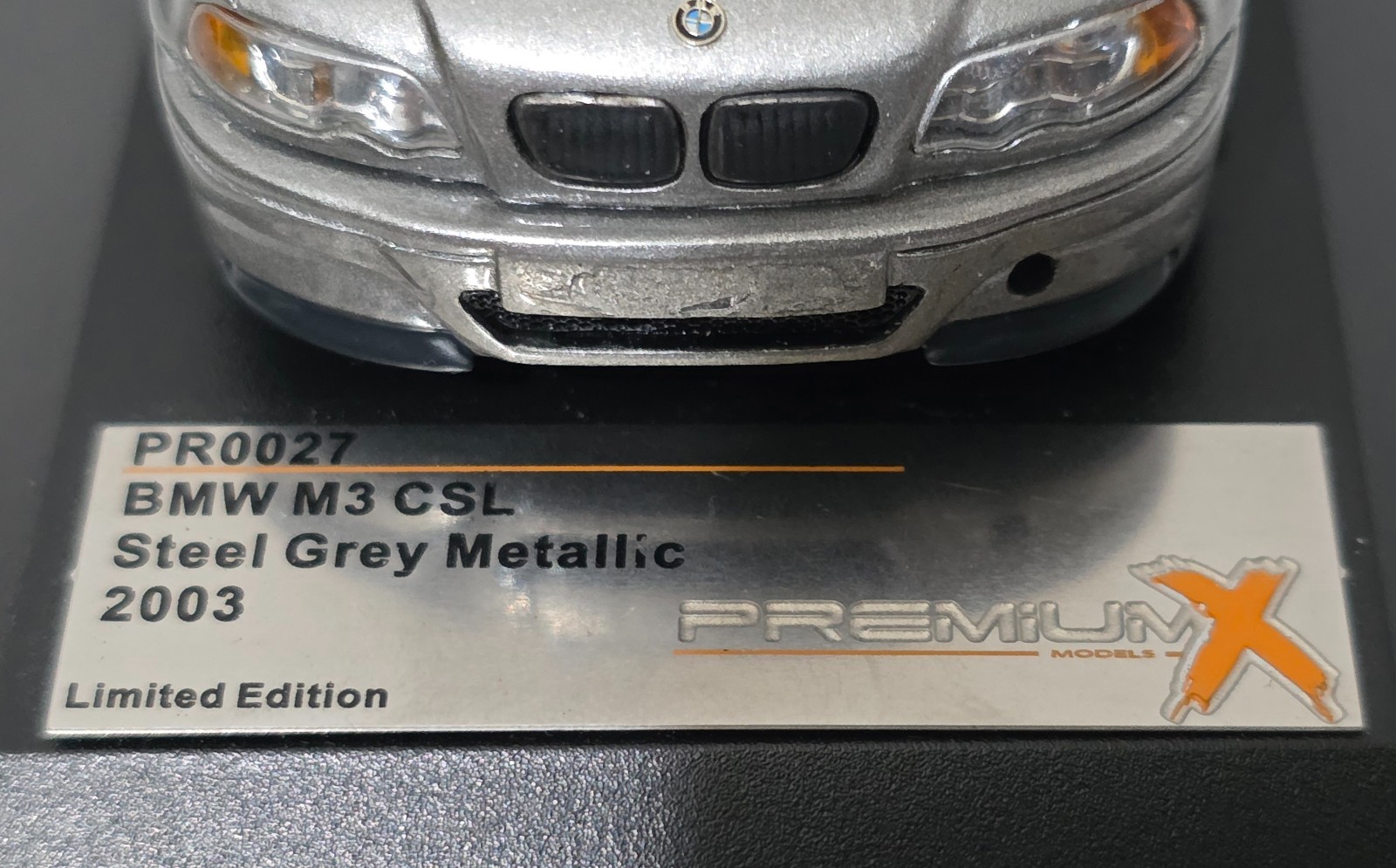 BMW M3 (e46) CSL 2003 Steel Grey Met 1:43 Premium-X IXO PRD0027 EXTREMELY RARE!!