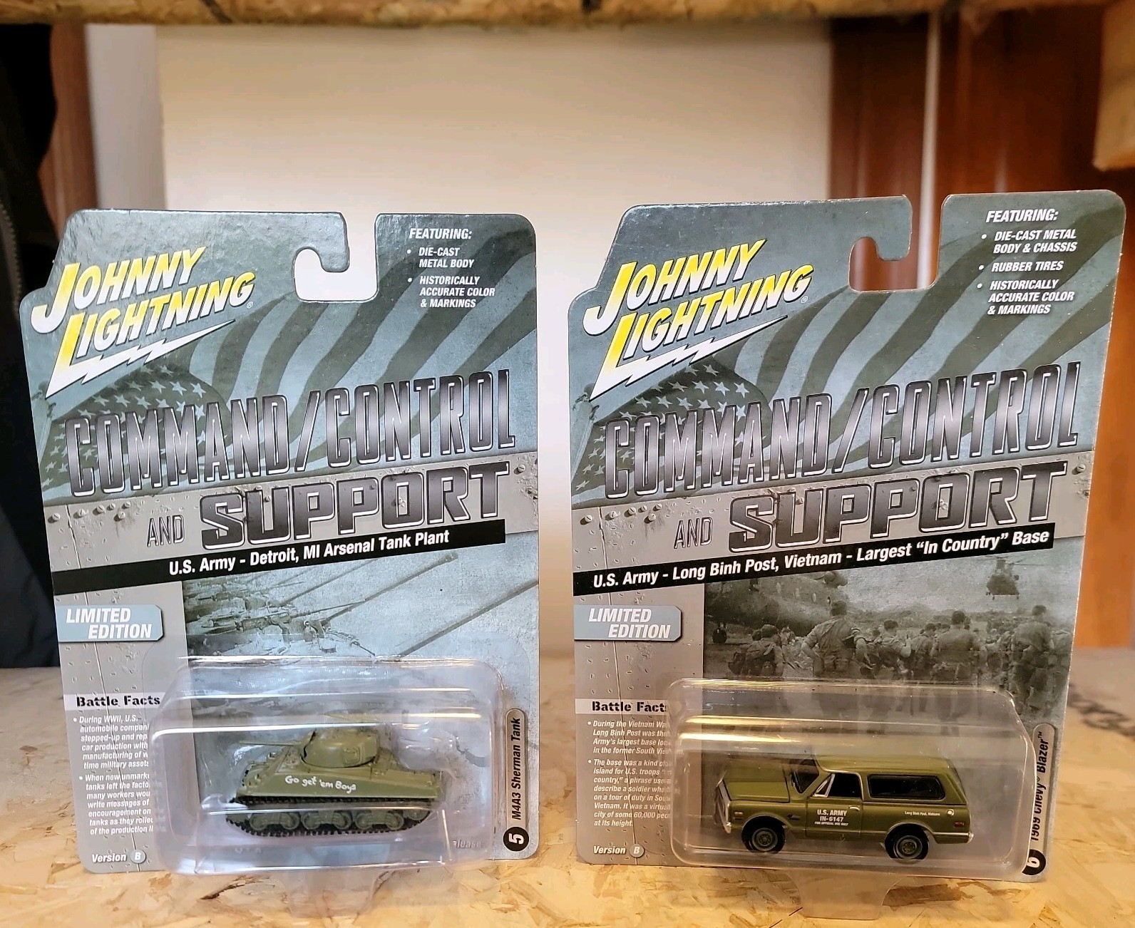 Johnny Lightning Command/Control and Support Version B Complete Set of 6 M Con