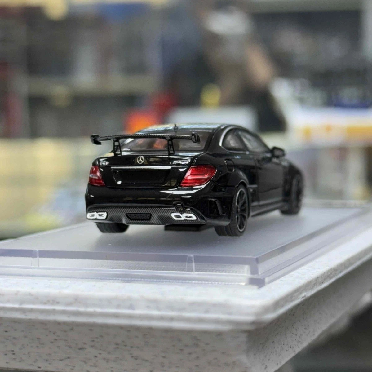 MERCEDES BENZ C63 COUPE BLACK SERIES W204 BLACK 1/64 CAR BY CLASSIC GARAGE CS