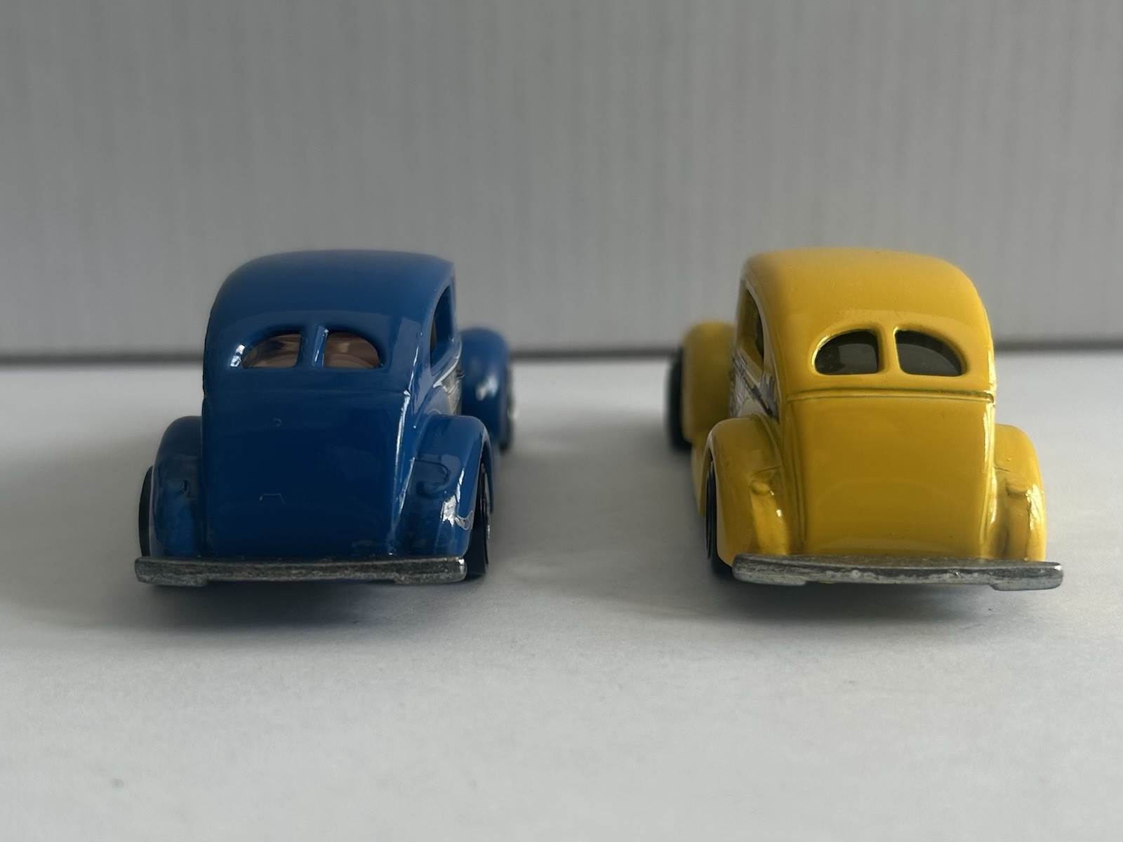Lot of 2 Hot Wheels – Fat Fendered ’40 – Blue and Yellow New York